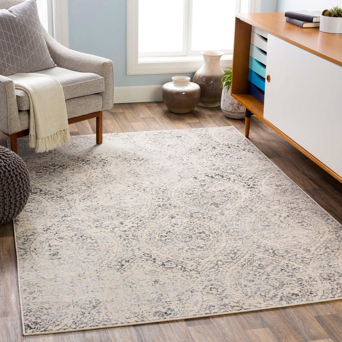 City Light Machine Woven Rug Livabliss City Light
