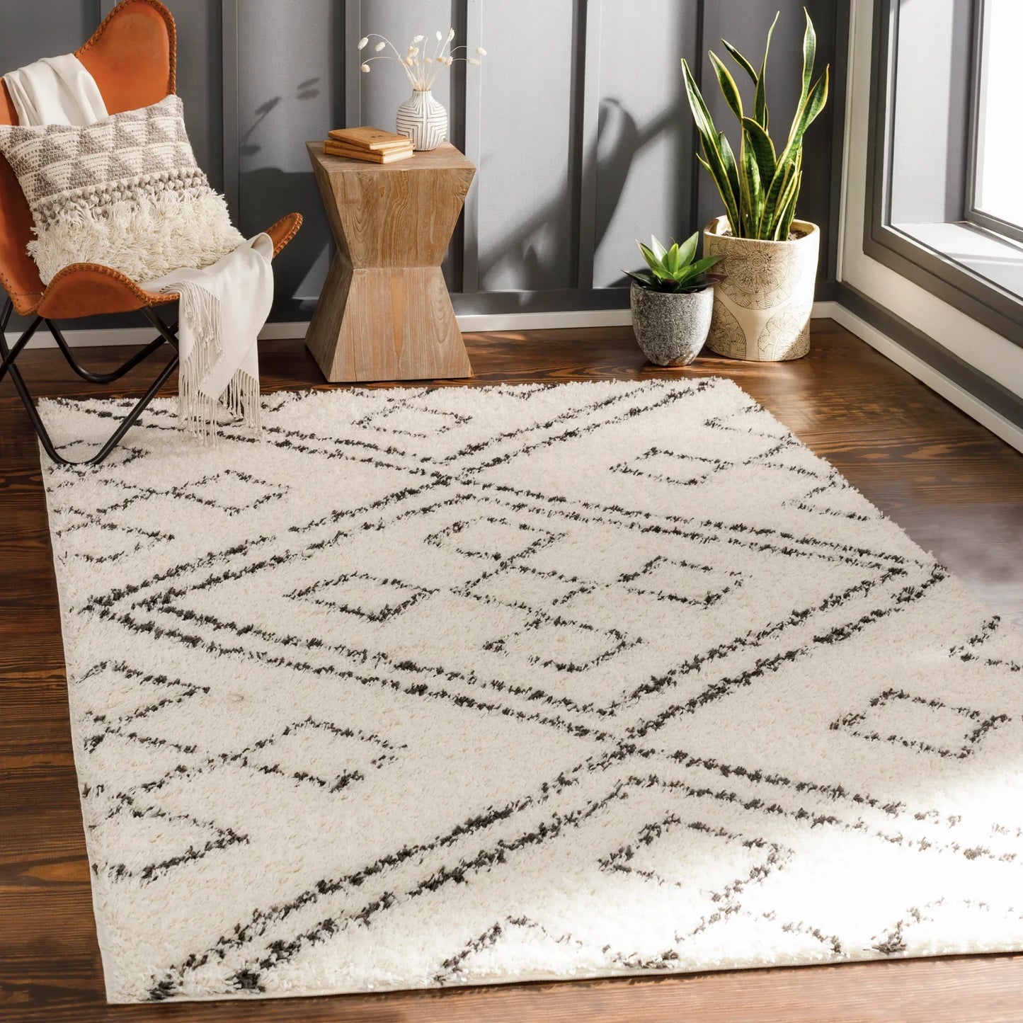 Beni Shag Machine Woven Rug Livabliss Beni Shag