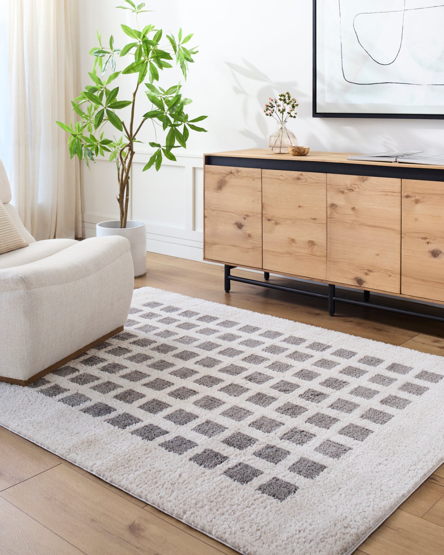 Fossay Shag Machine Woven Rug Livabliss Fossay Shag