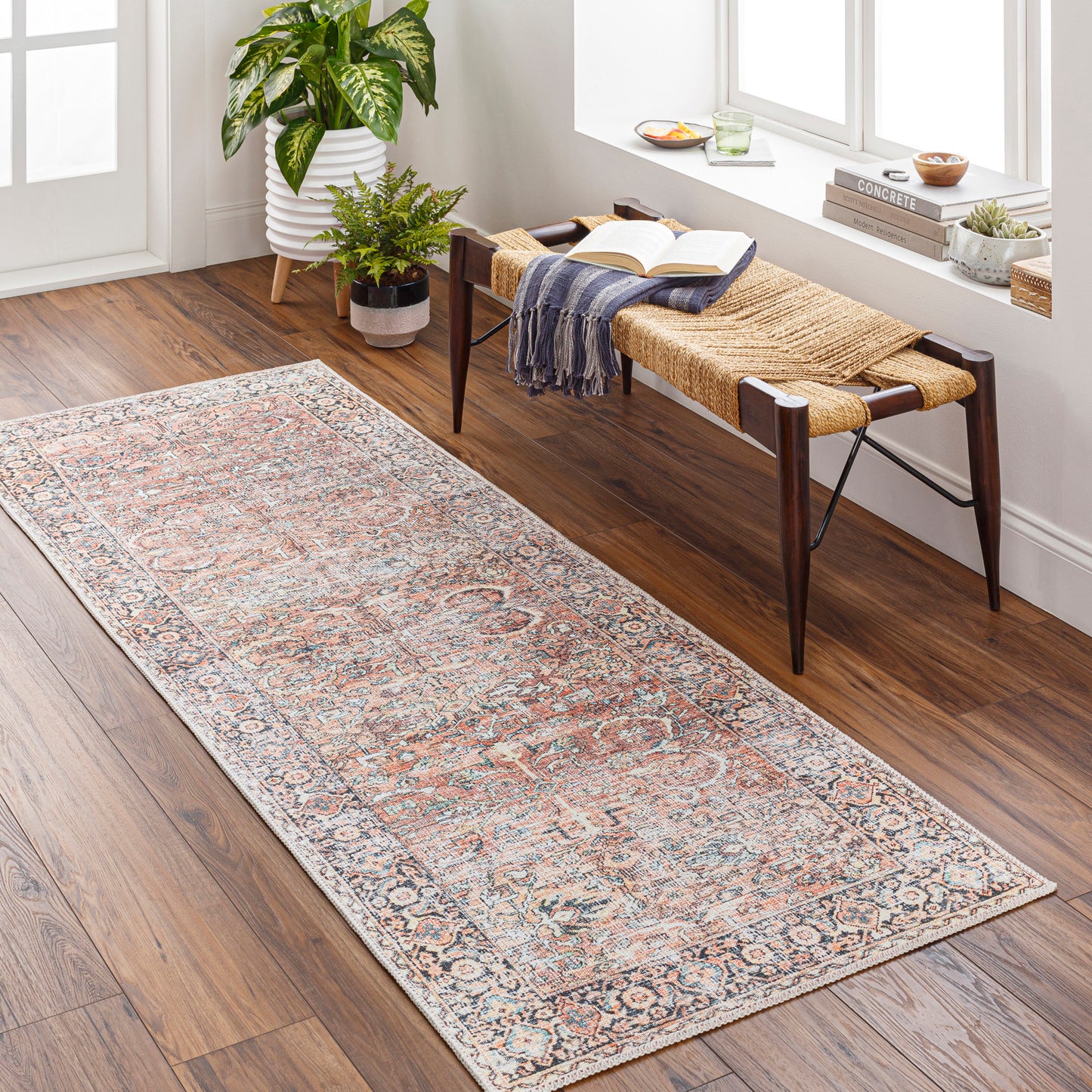 Kemer Machine Woven Rug Livabliss Kemer
