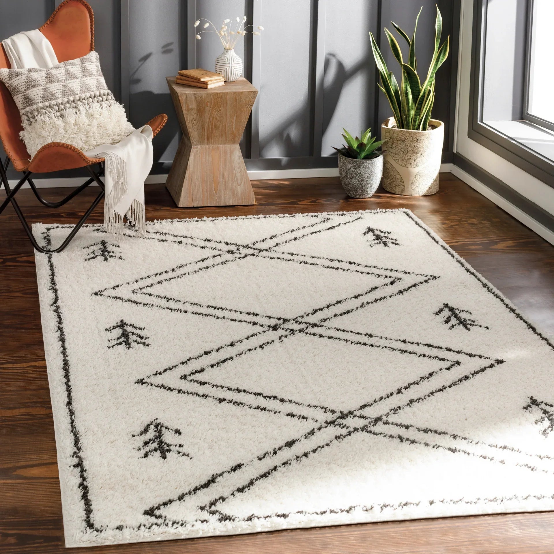 Beni Shag Machine Woven Rug Livabliss Beni Shag