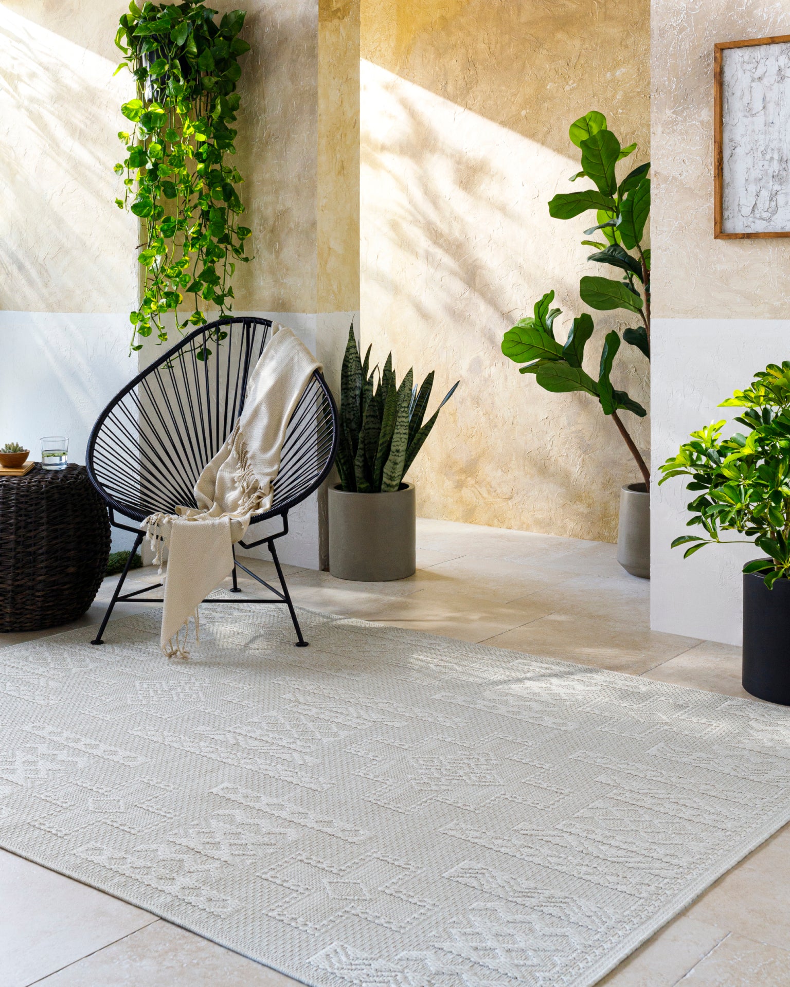 Sandra Machine Woven Rug Livabliss Sandra