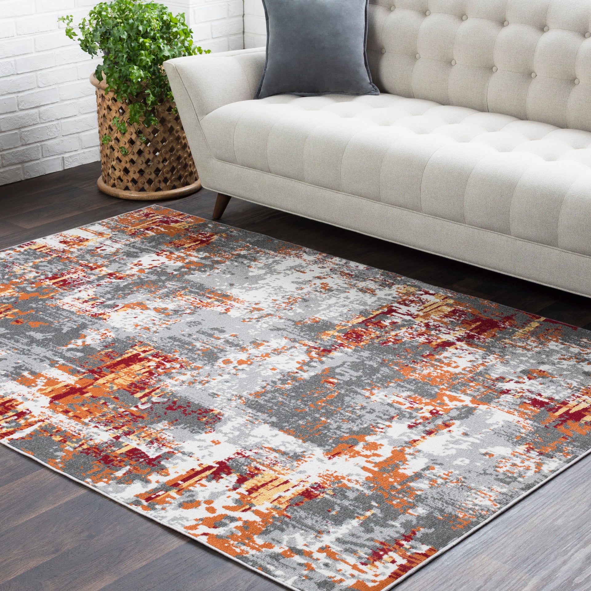 Rafetus Machine Woven Rug Livabliss Rafetus