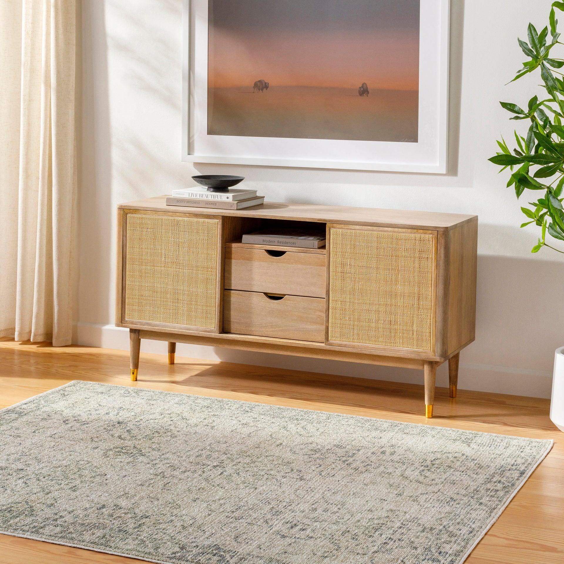 Calhoun Machine Woven Rug Livabliss Calhoun