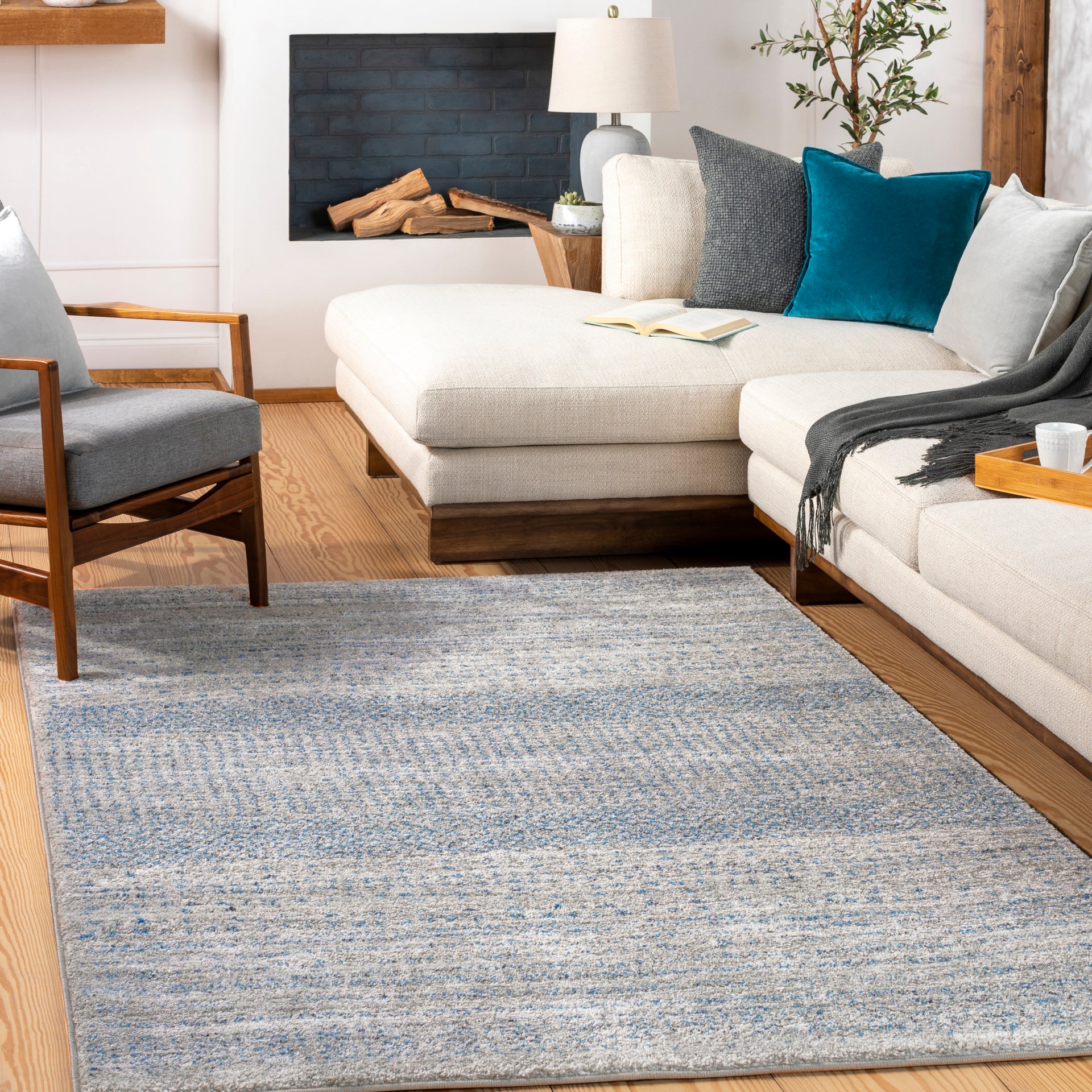 Fowler Machine Woven Rug Livabliss Fowler