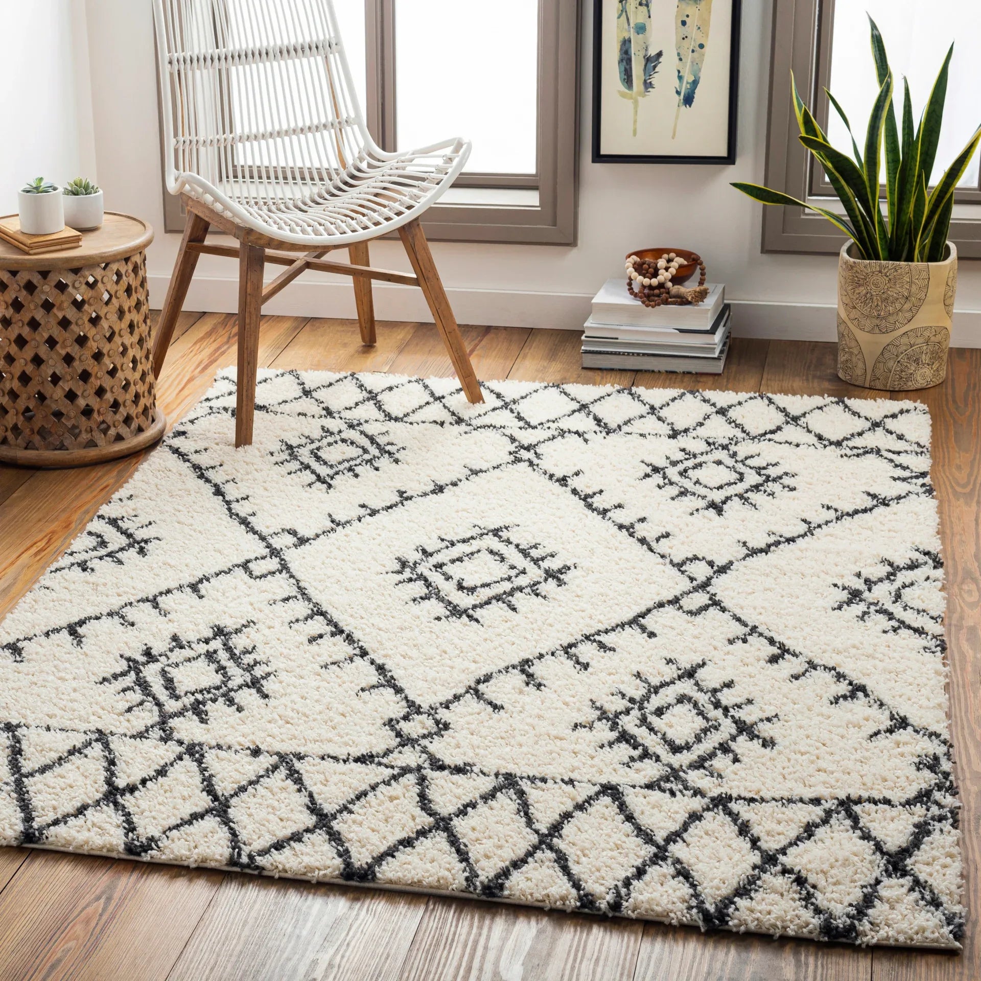 Beni Shag Machine Woven Rug Livabliss Beni Shag