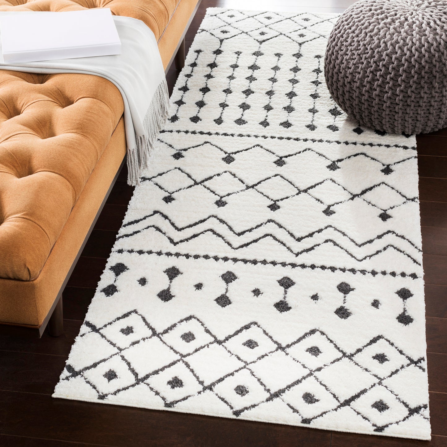 Moroccan Shag Machine Woven Rug Livabliss Moroccan Shag