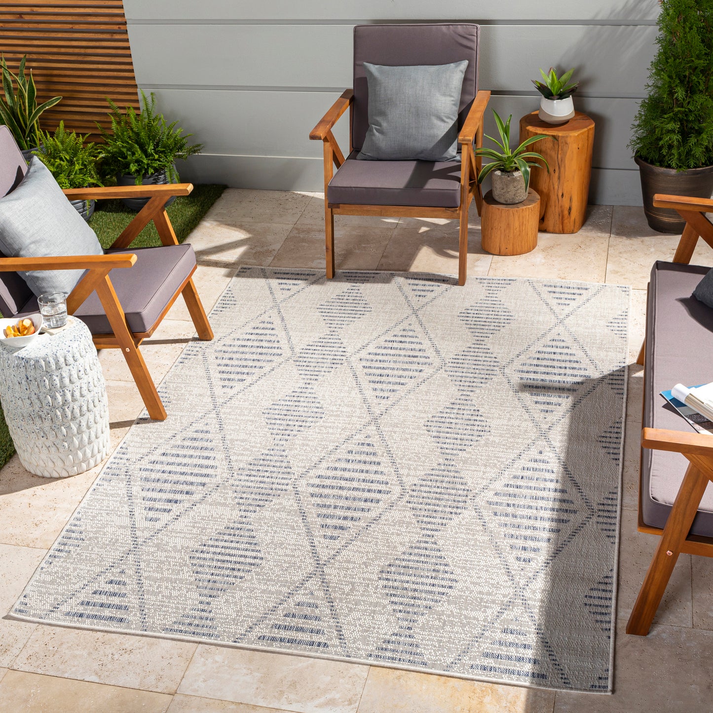 Tuareg Machine Woven Rug Livabliss Tuareg