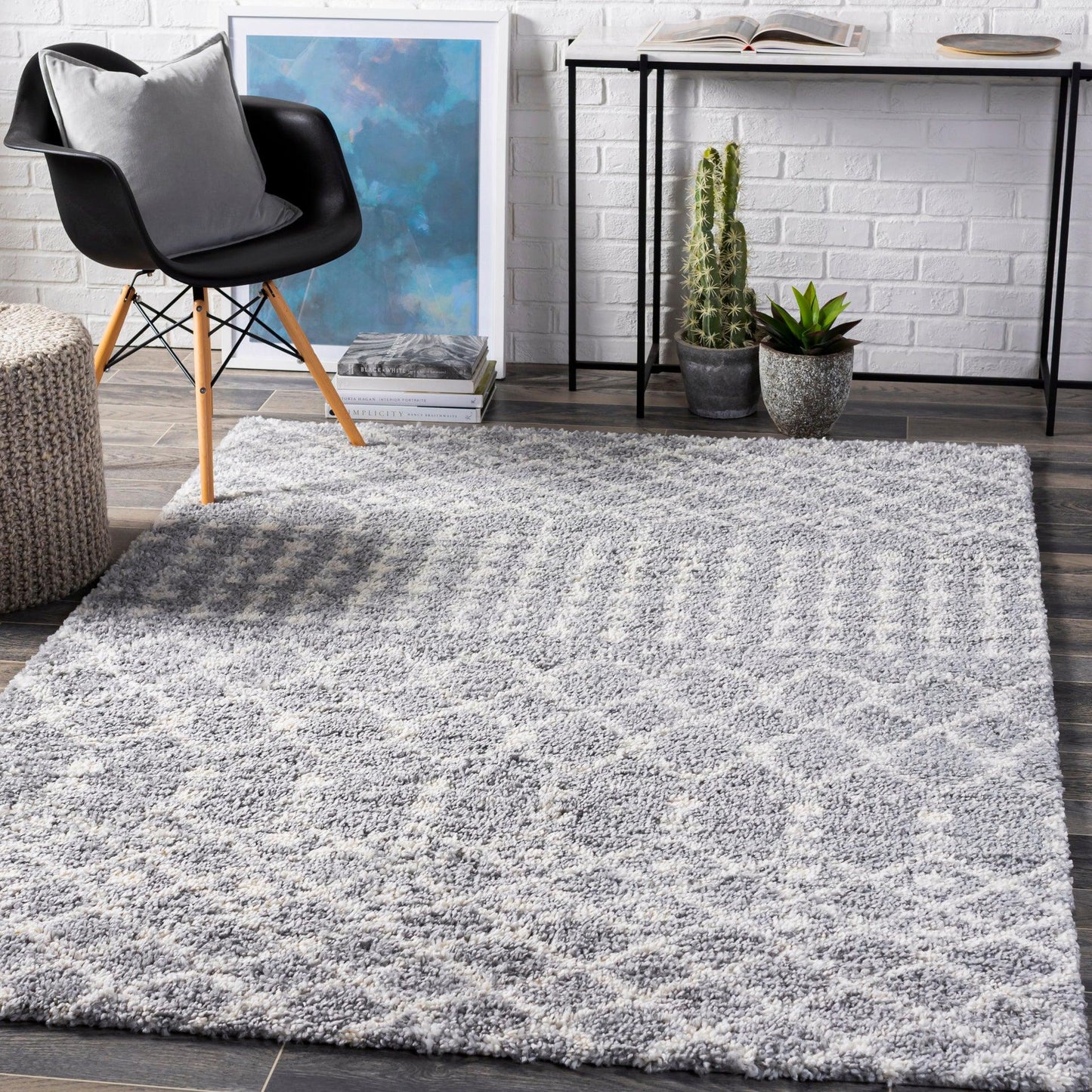 Deluxe Shag Machine Woven Rug Livabliss Deluxe Shag