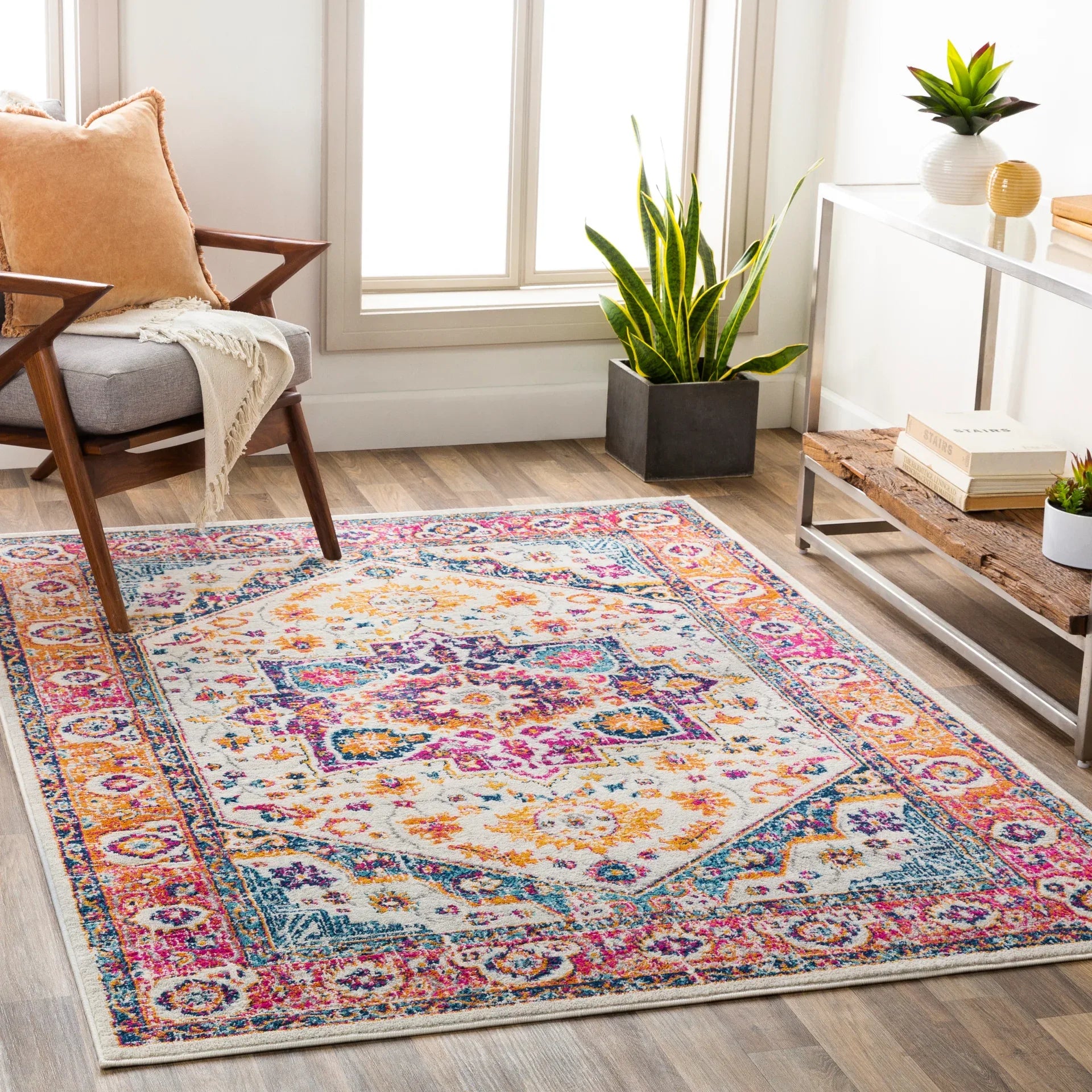 Floransa Machine Woven Rug Livabliss Floransa