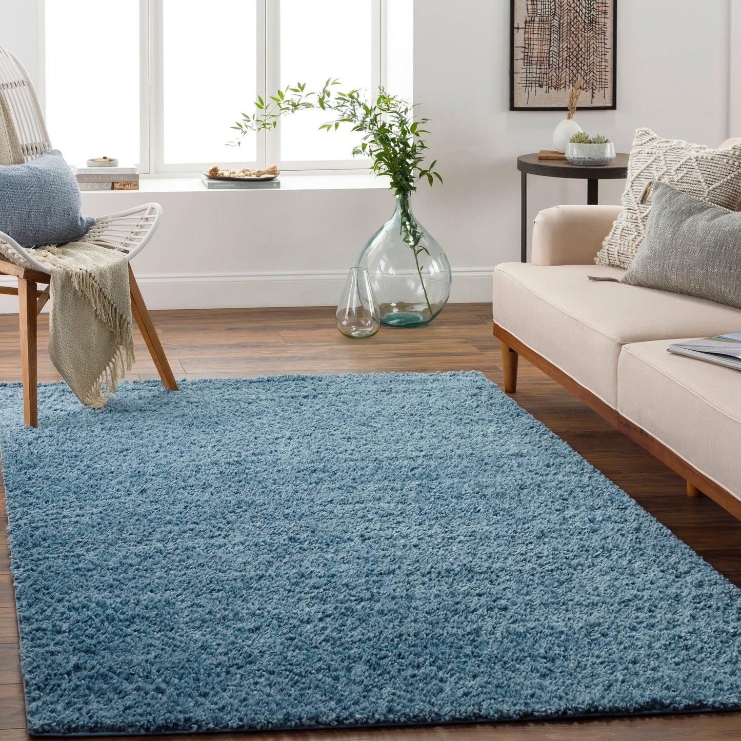 Deluxe Shag Machine Woven Rug Livabliss Deluxe Shag