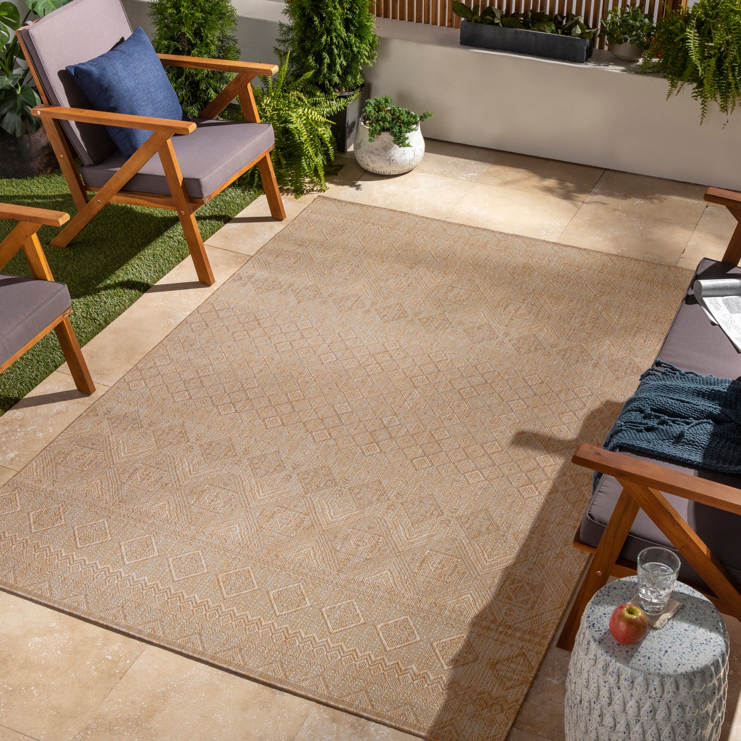 Tuareg Machine Woven Rug Livabliss Tuareg