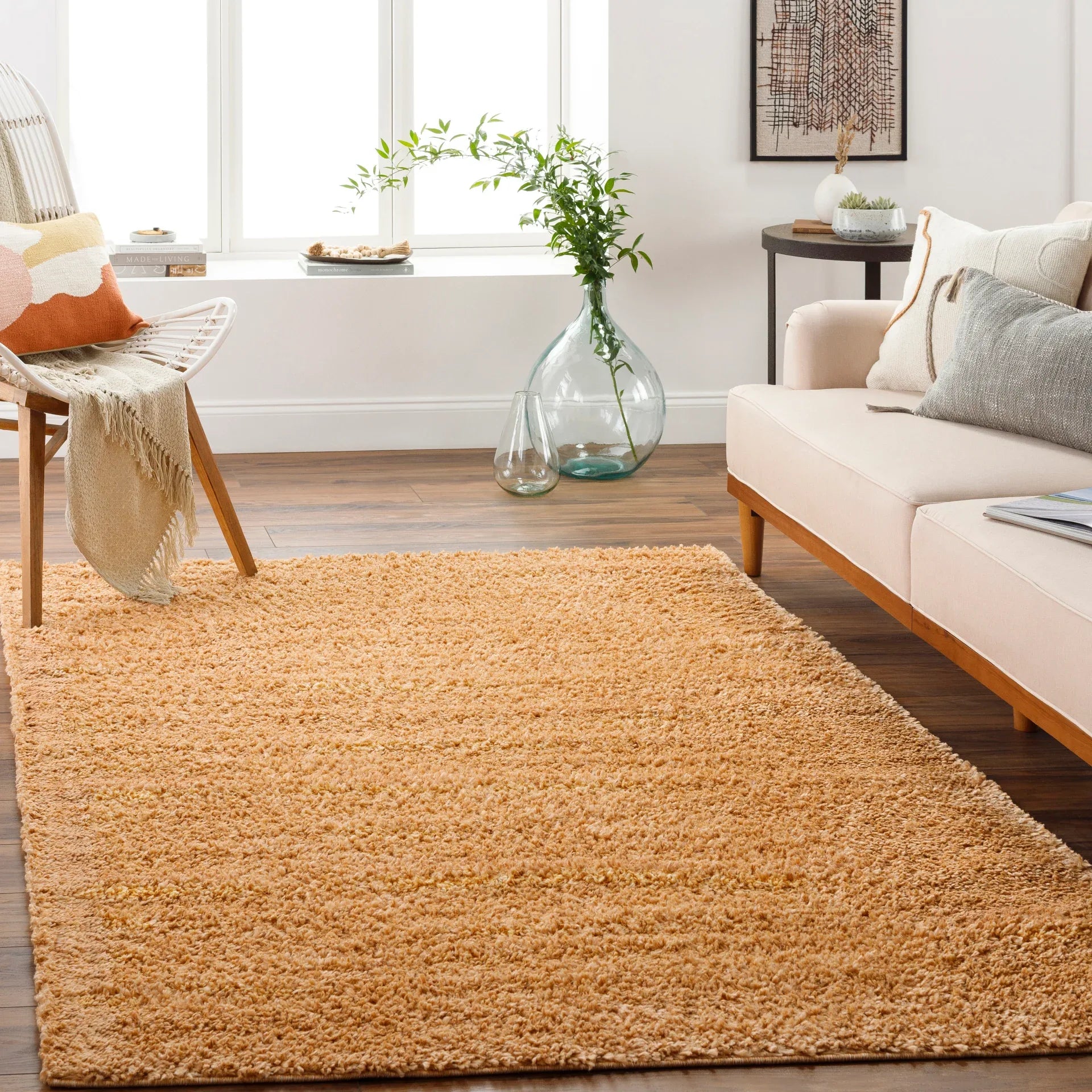 Deluxe Shag Machine Woven Rug Livabliss Deluxe Shag