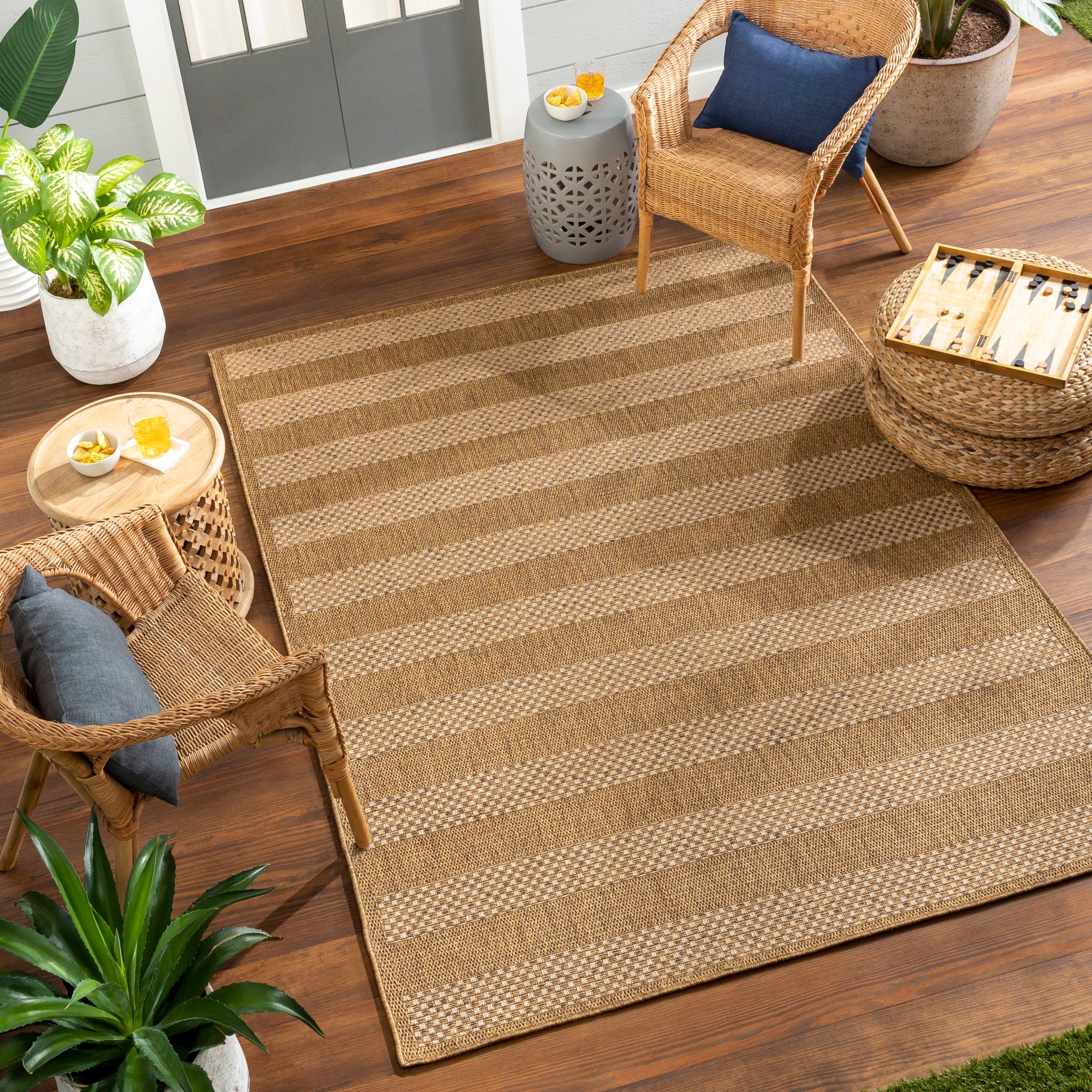 Pismo Beach Machine Woven Rug Livabliss Pismo Beach