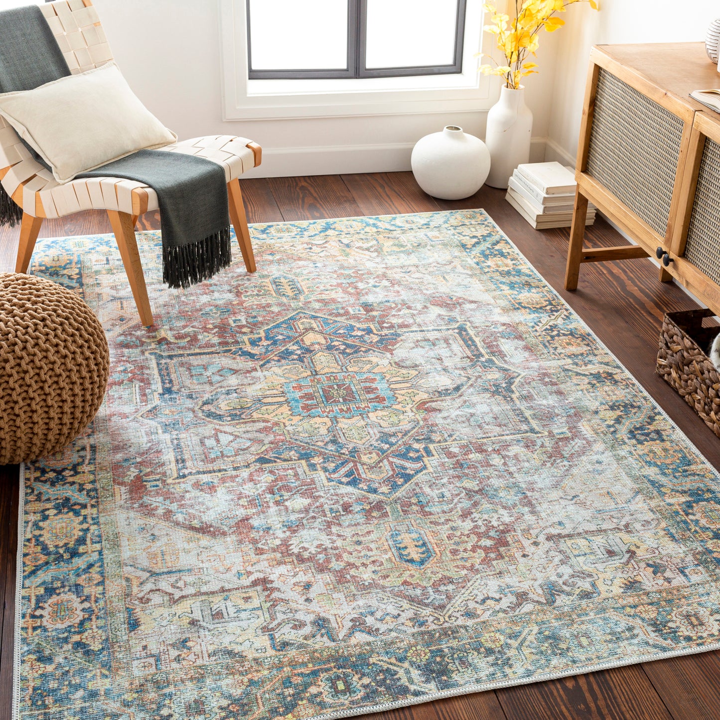Kemer Machine Woven Rug Livabliss Kemer