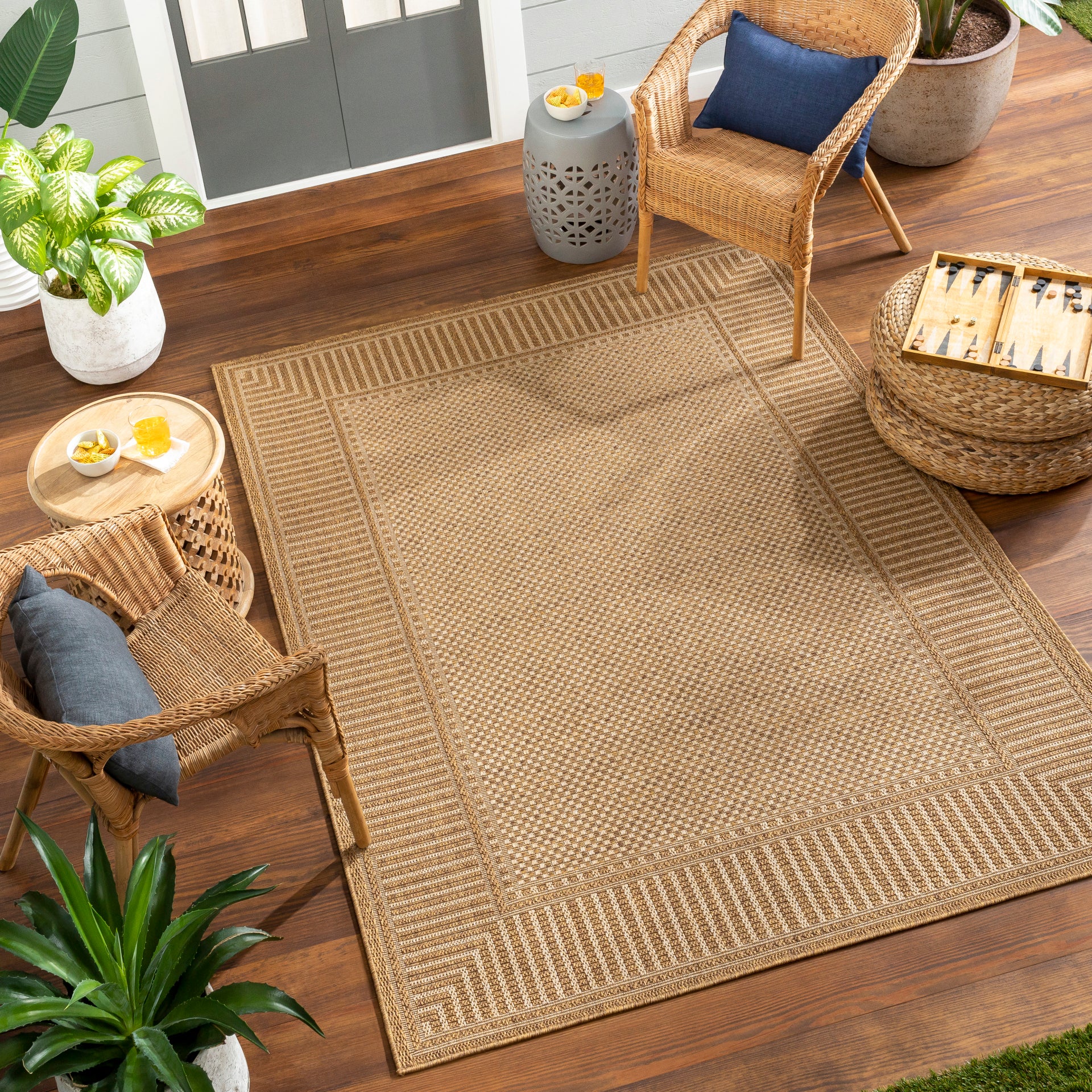 Pismo Beach Machine Woven Rug Livabliss Pismo Beach