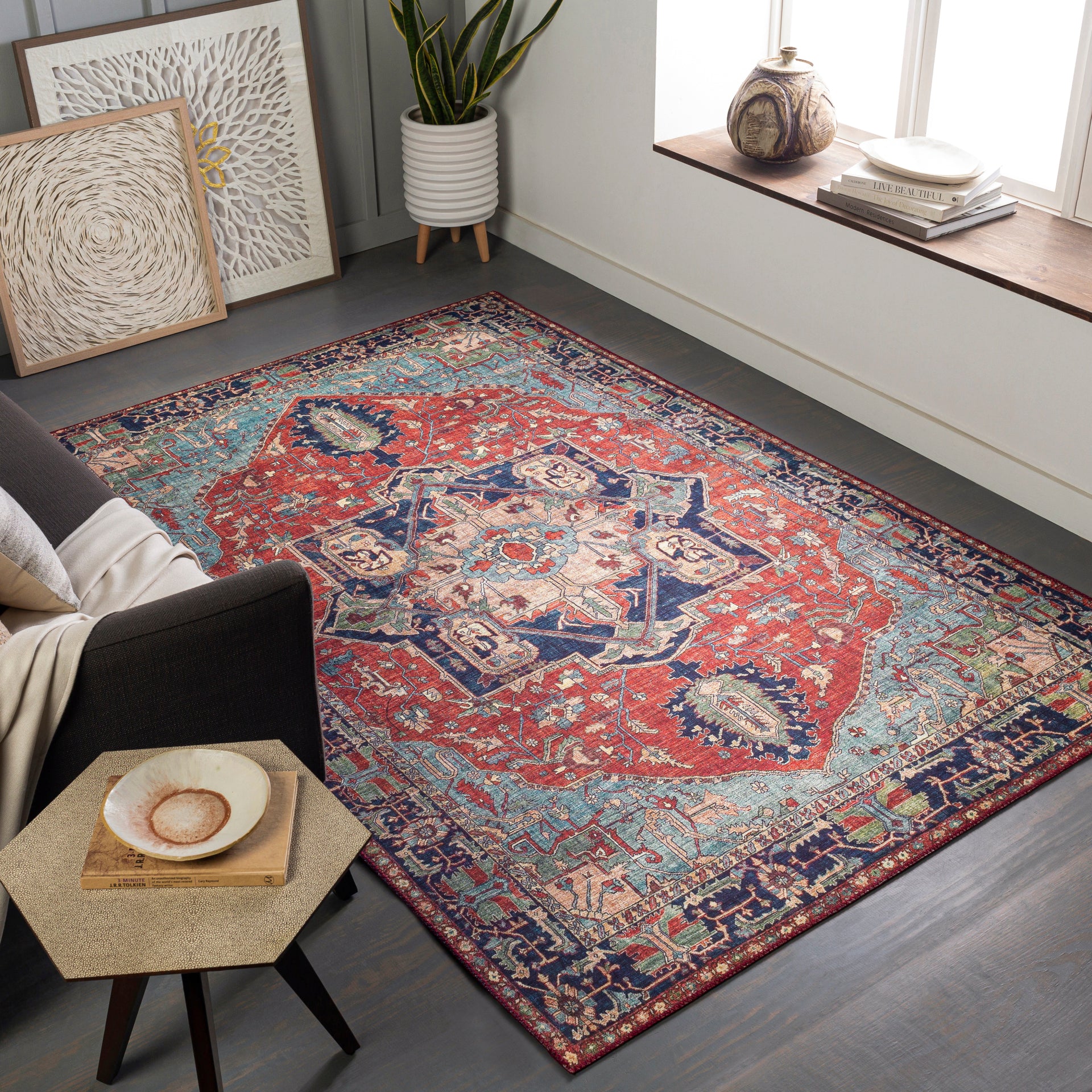 Iris Machine Woven Rug Livabliss Iris