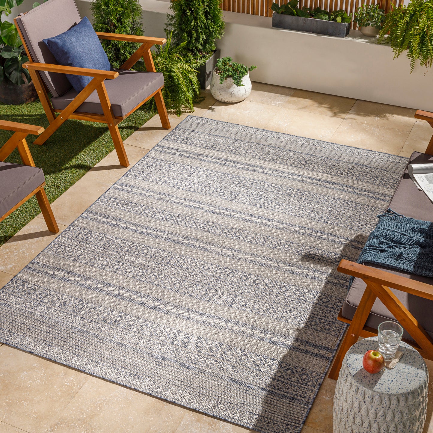 Tuareg Machine Woven Rug Livabliss Tuareg