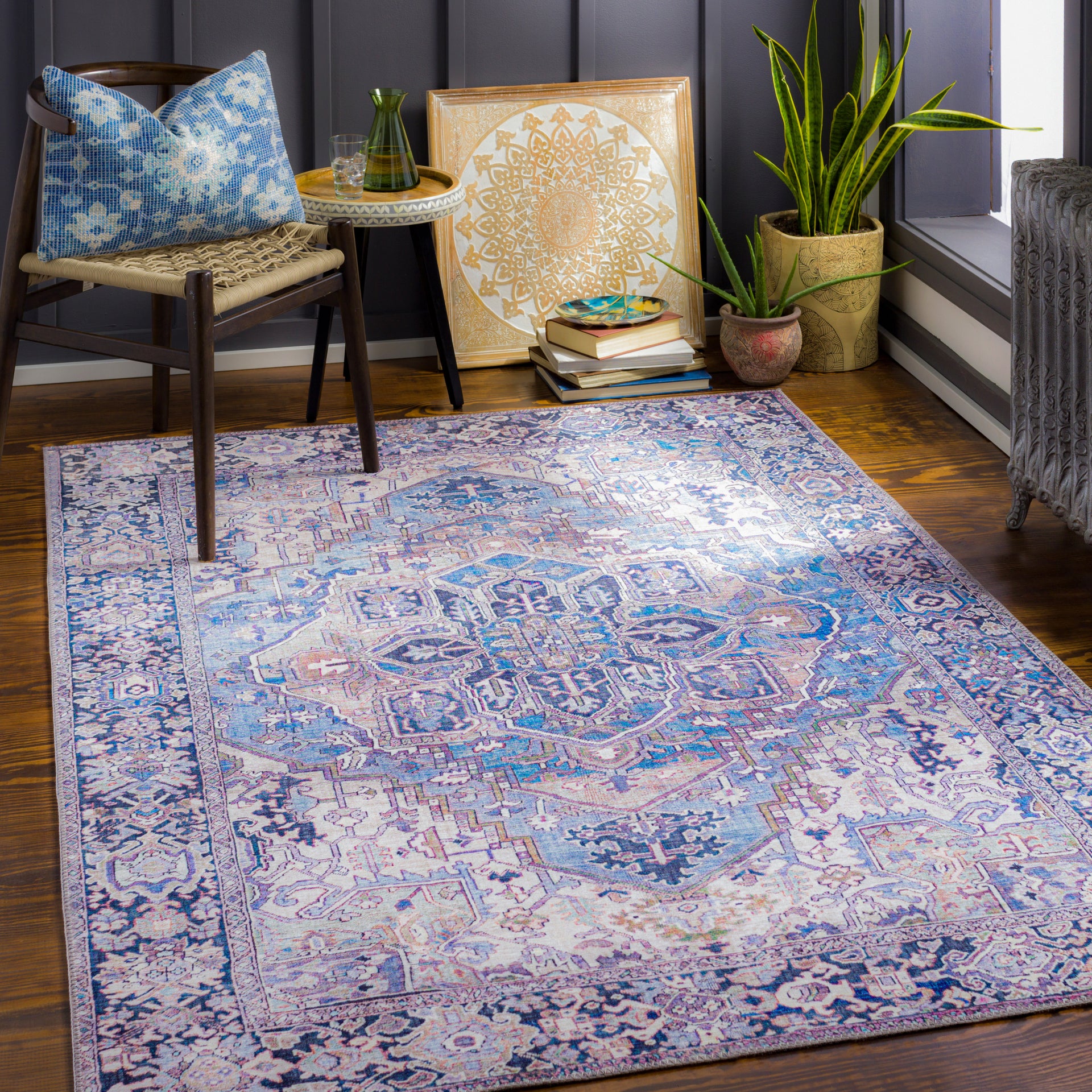 Iris Machine Woven Rug Livabliss Iris