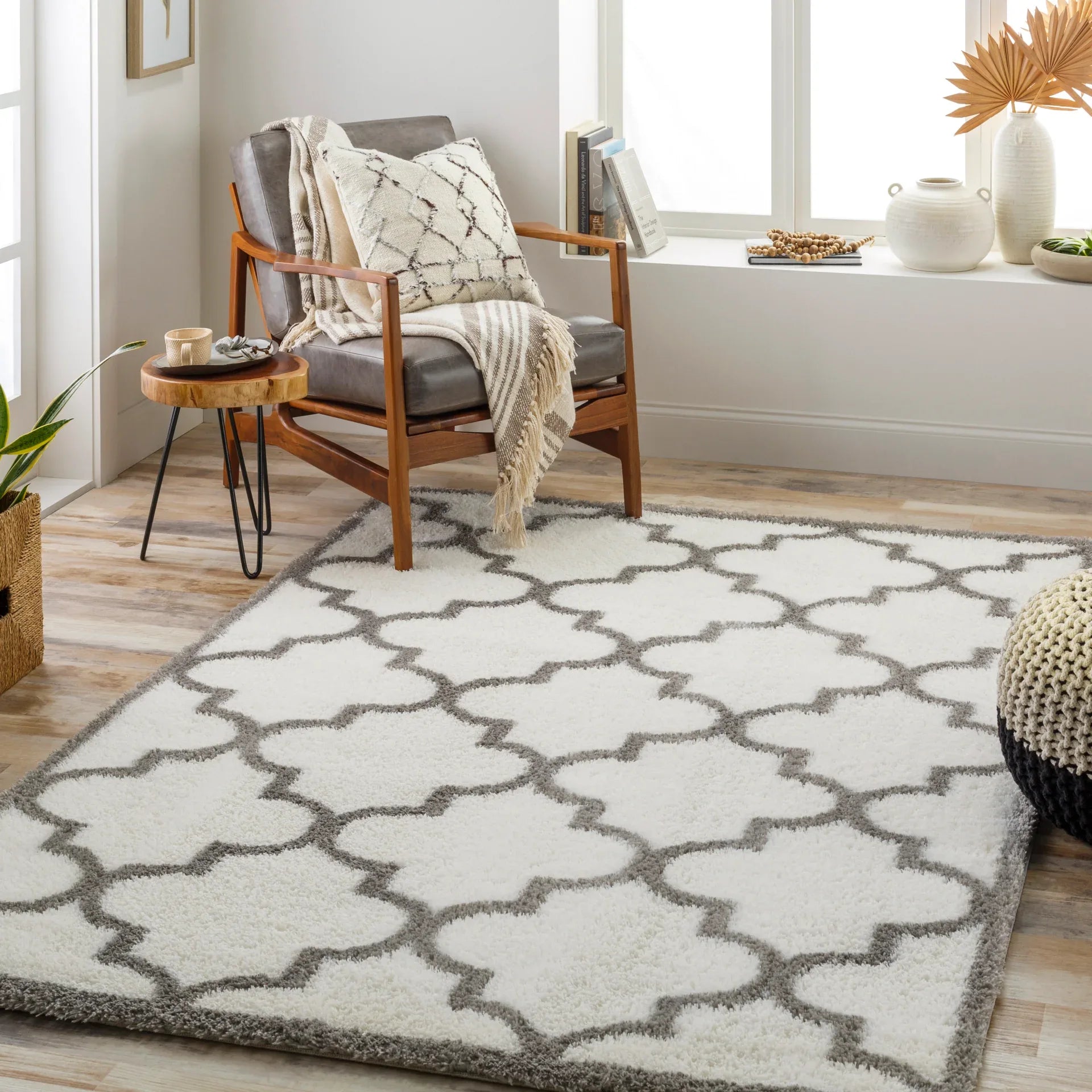 Cloudy Shag Machine Woven Rug Livabliss Cloudy Shag