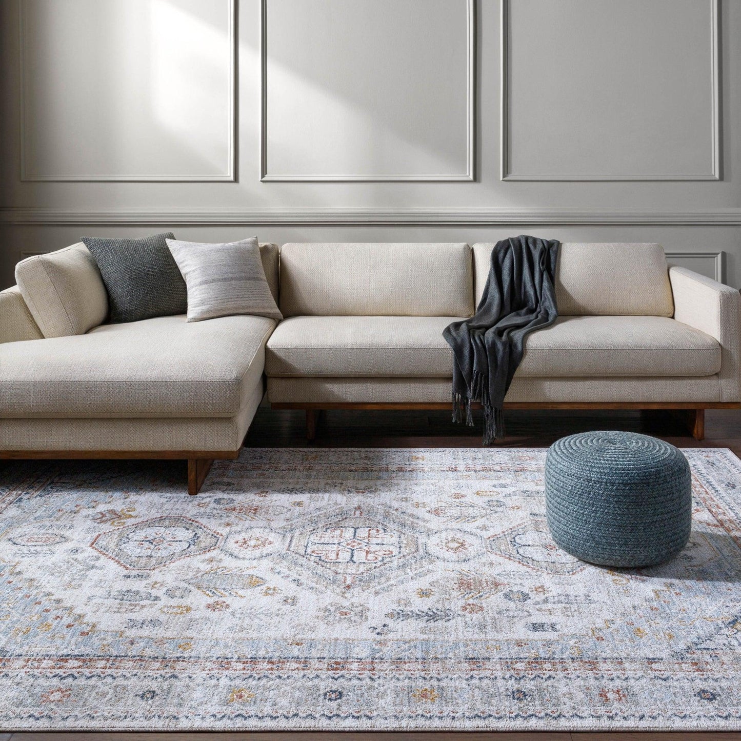 Beckham Machine Woven Rug Livabliss Beckham