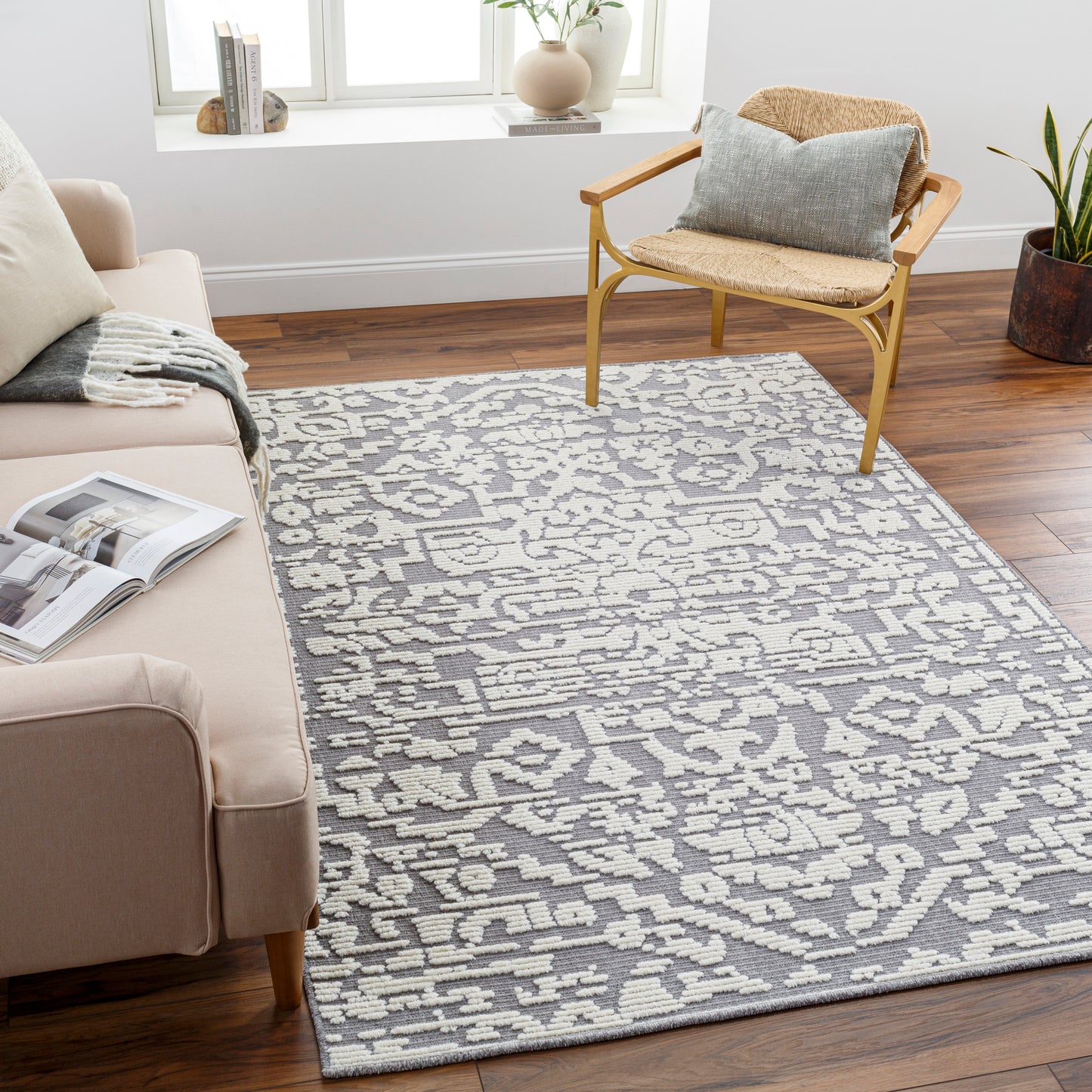 Lyna Machine Woven Rug Livabliss Lyna
