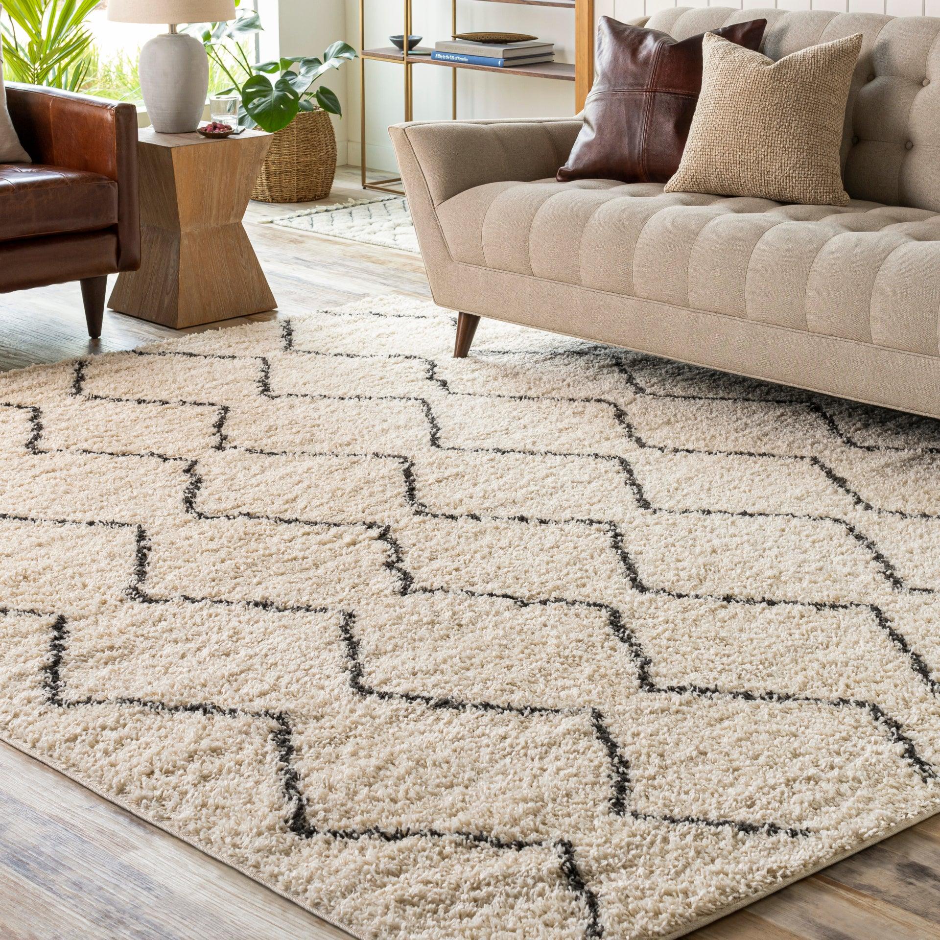 Beni Shag Machine Woven Rug Livabliss Beni Shag