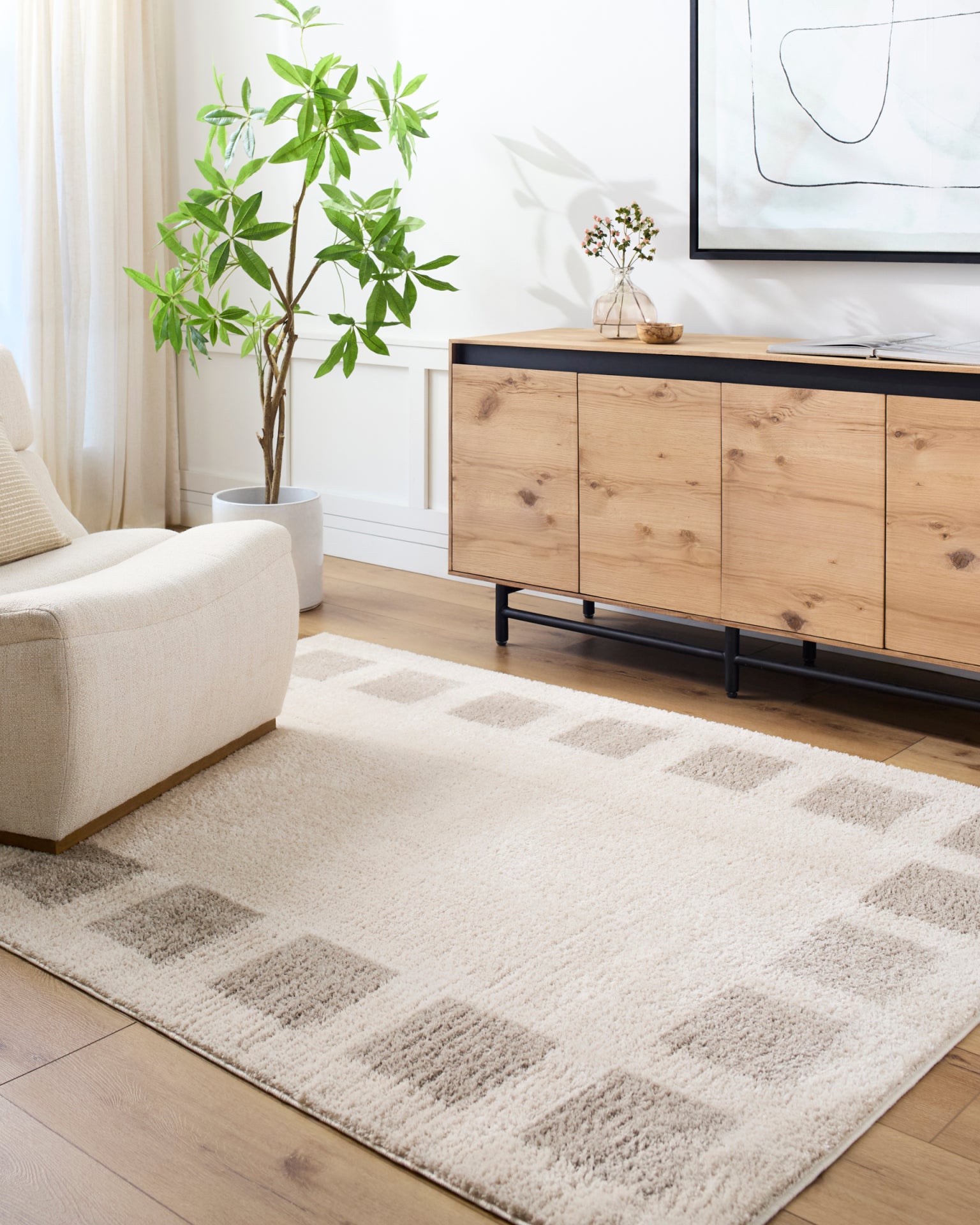 Fossay Shag Machine Woven Rug Livabliss Fossay Shag