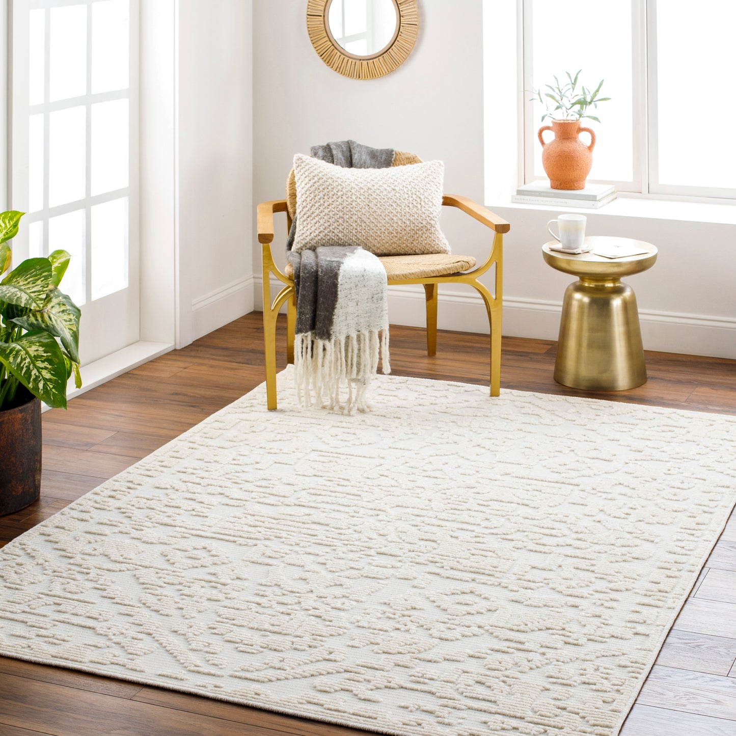 Lyna Machine Woven Rug Livabliss Lyna