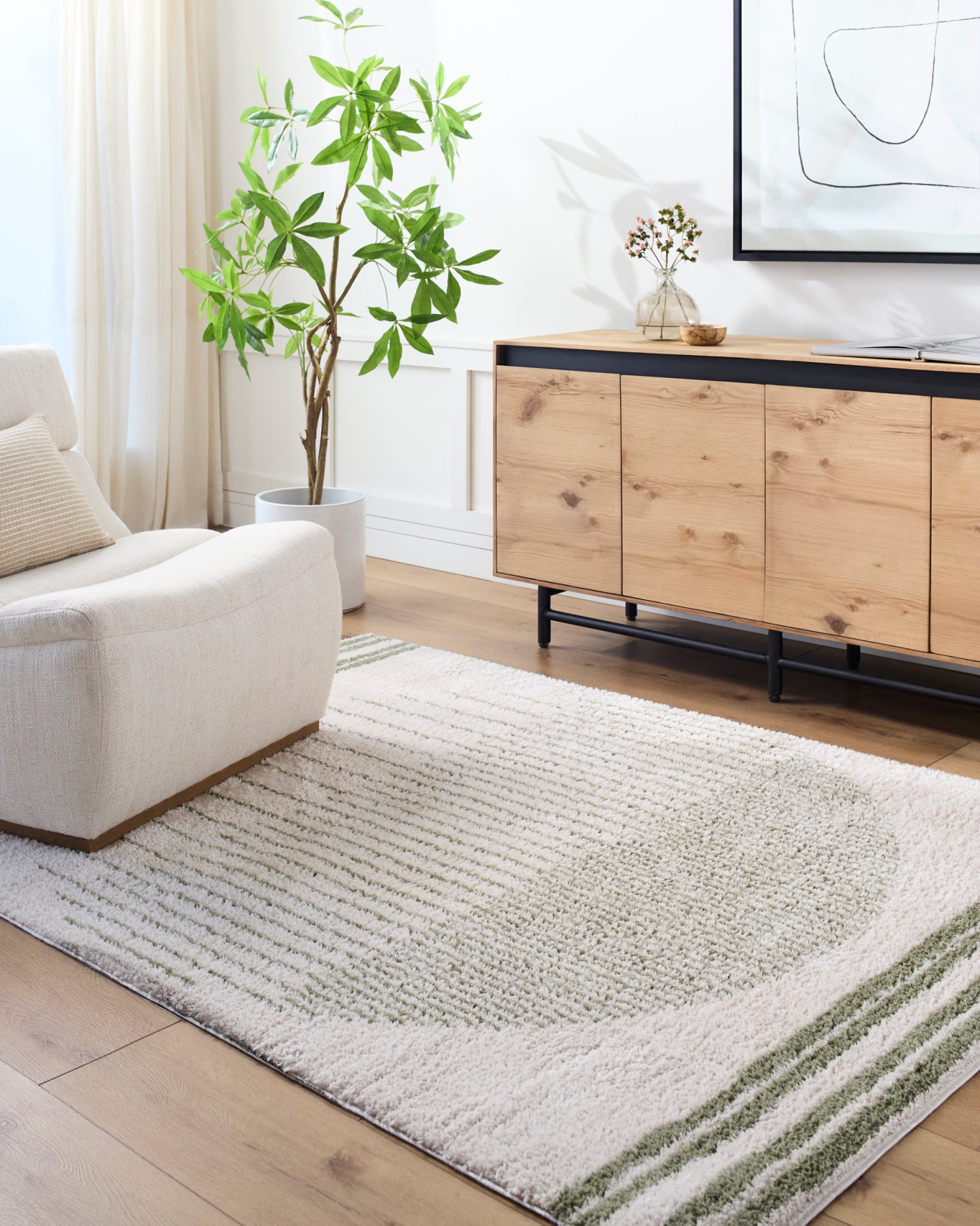 Fossay Shag Machine Woven Rug Livabliss Fossay Shag
