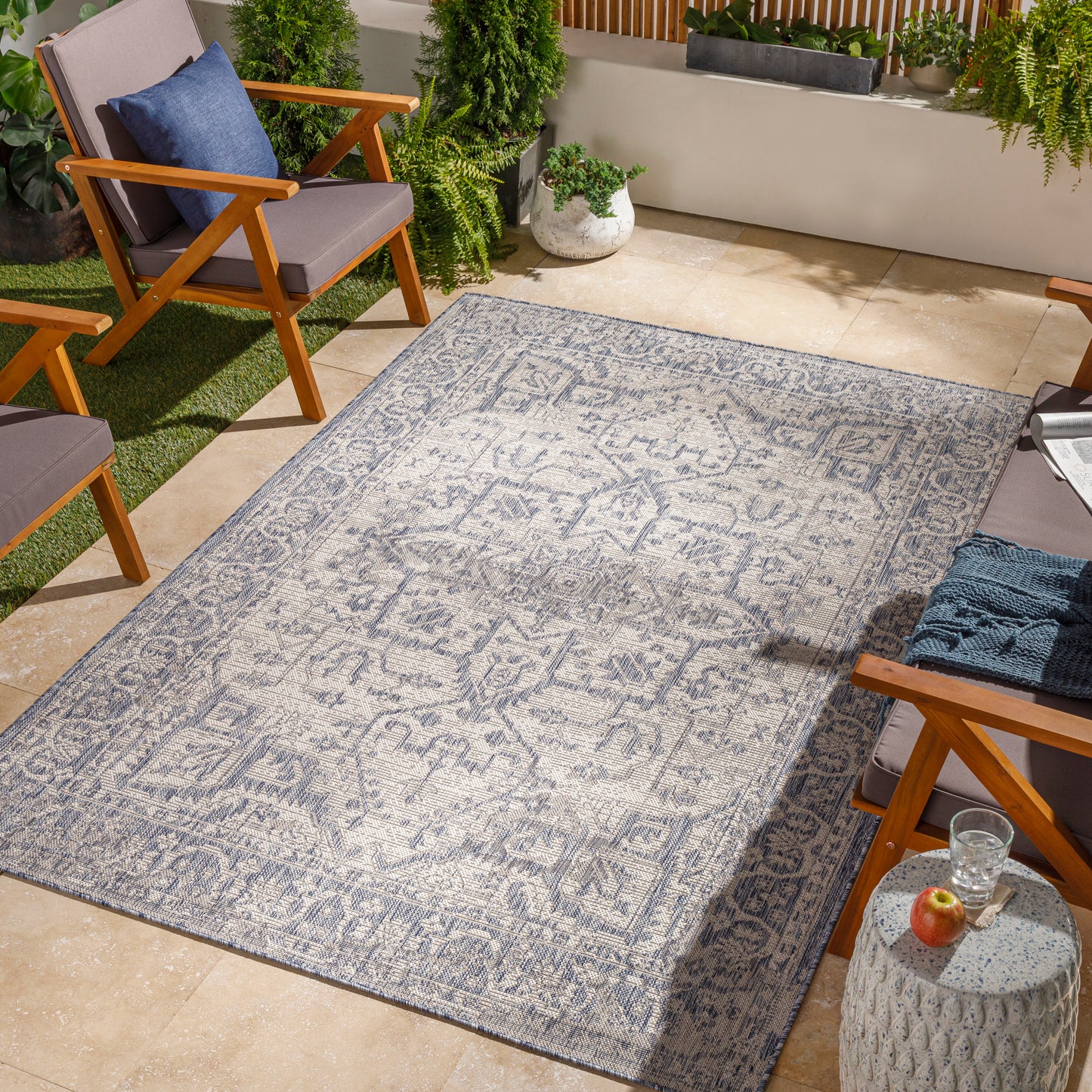 Tuareg Machine Woven Rug Livabliss Tuareg