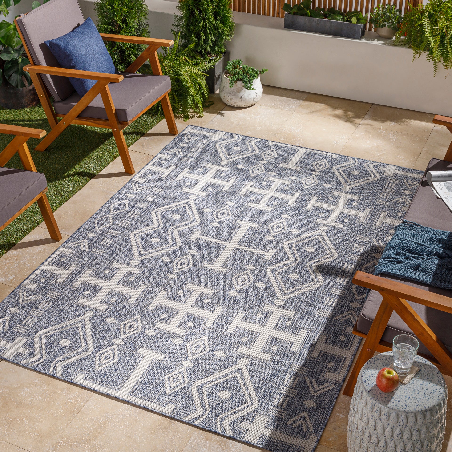 Tuareg Machine Woven Rug Livabliss Tuareg