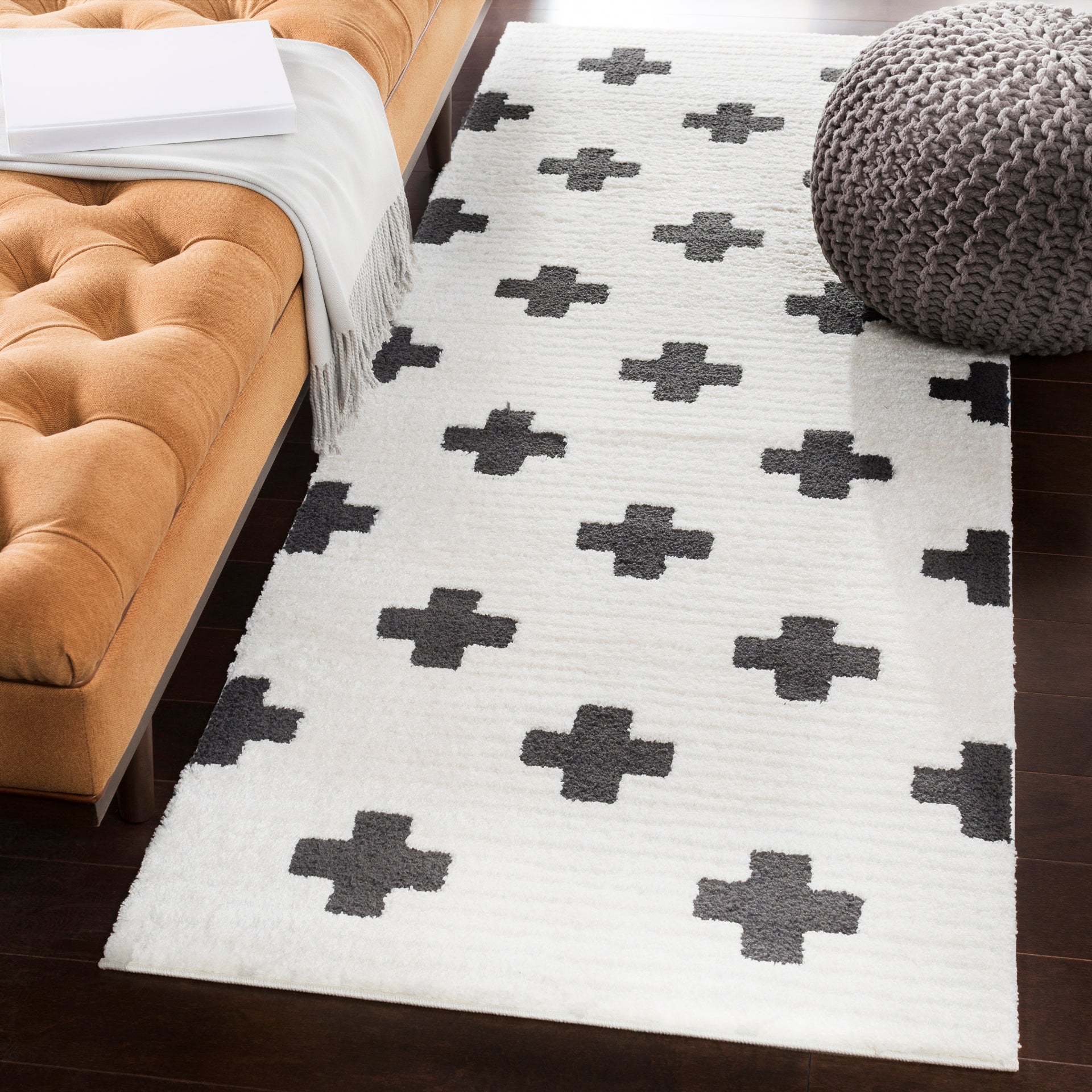 Moroccan Shag Machine Woven Rug Livabliss Moroccan Shag
