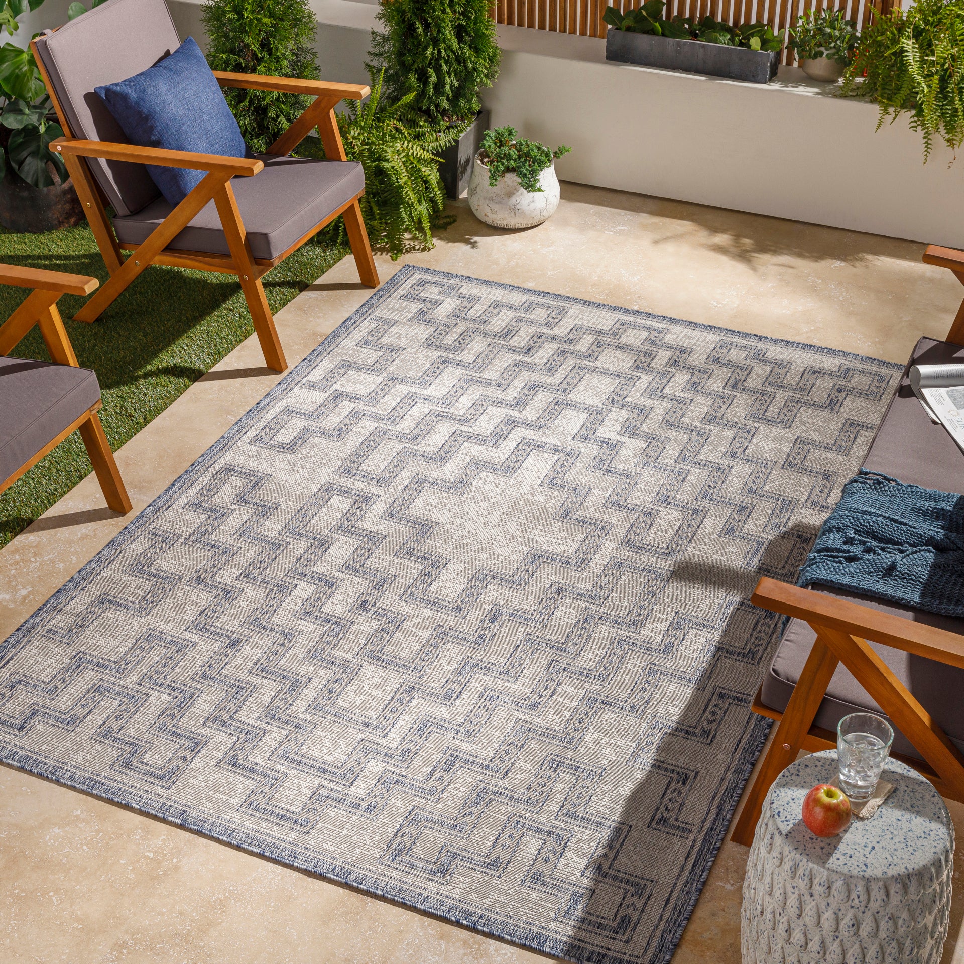 Tuareg Machine Woven Rug Livabliss Tuareg