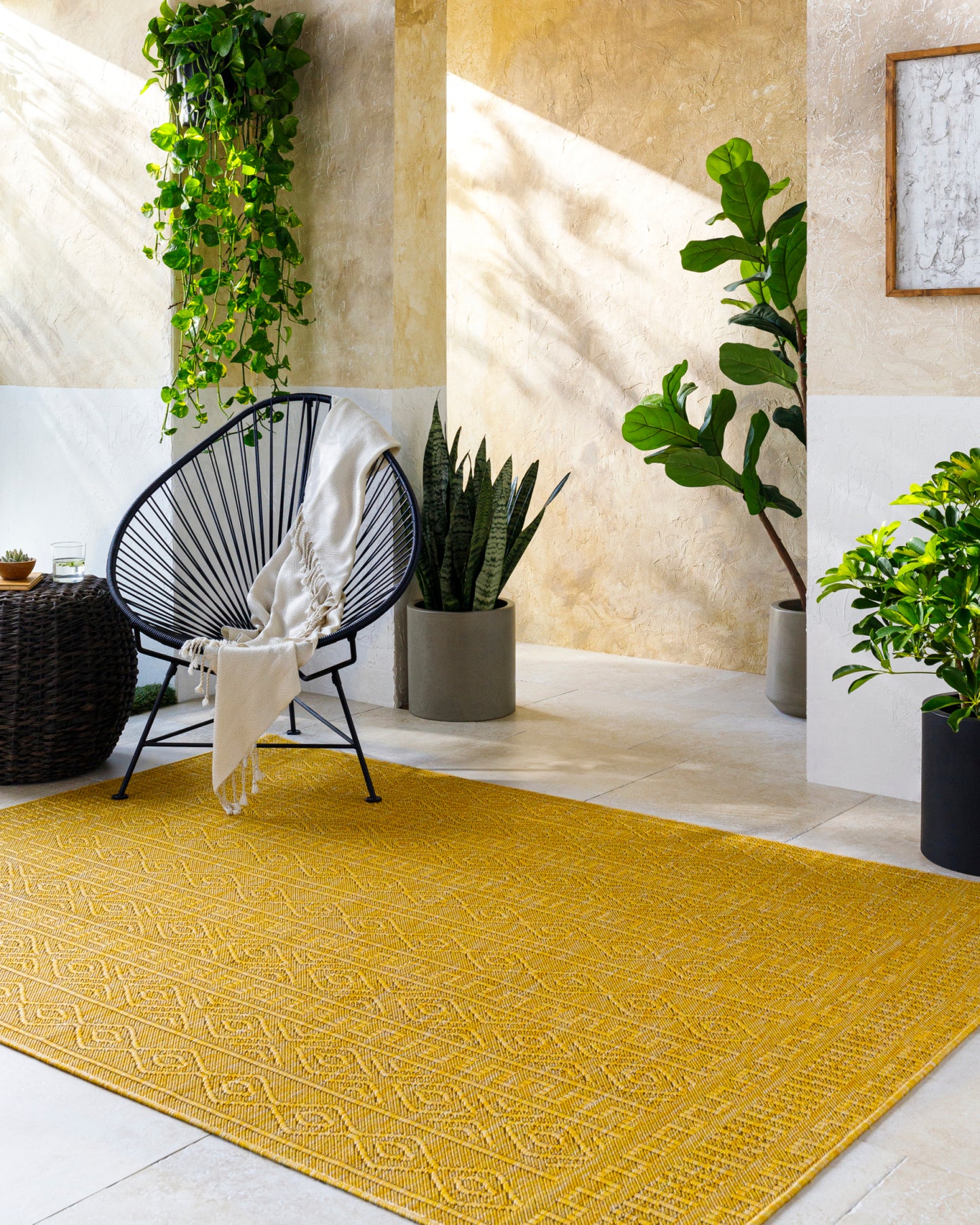 Terrace Machine Woven Rug Livabliss Terrace