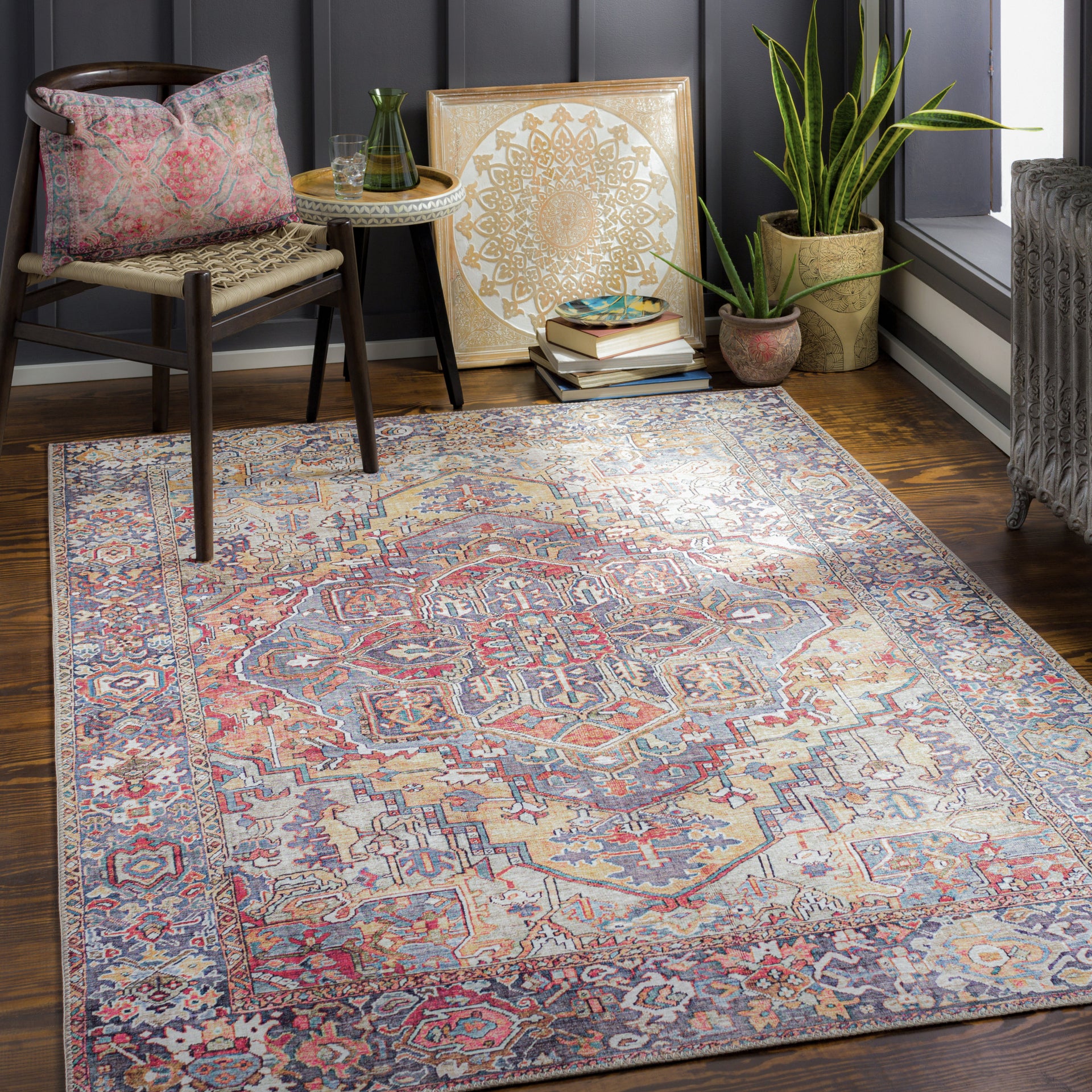 Iris Machine Woven Rug Livabliss Iris