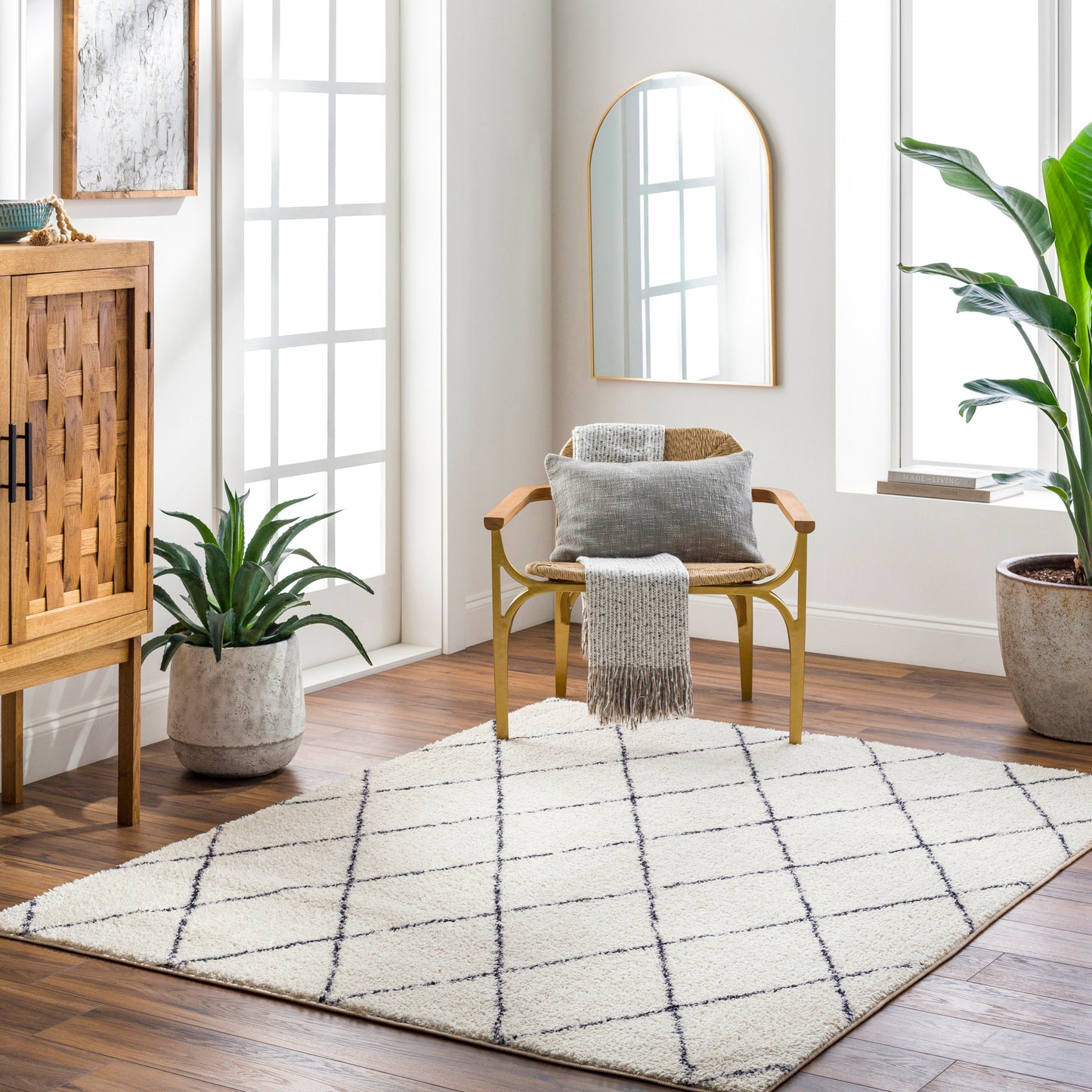 Lykke Machine Woven Rug Livabliss Lykke