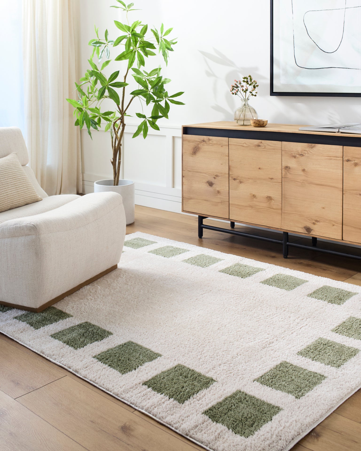 Fossay Shag Machine Woven Rug Livabliss Fossay Shag
