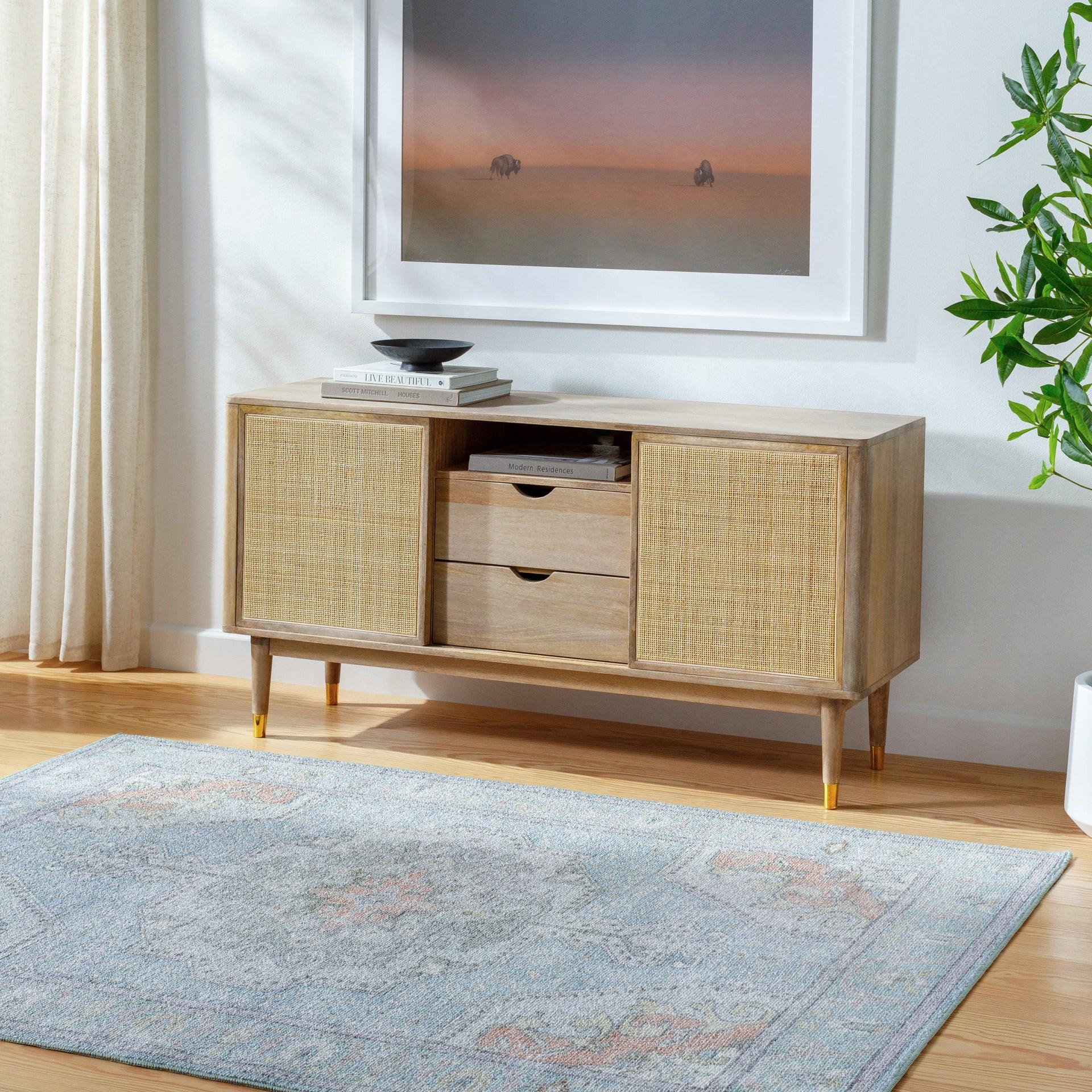 Calhoun Machine Woven Rug Livabliss Calhoun