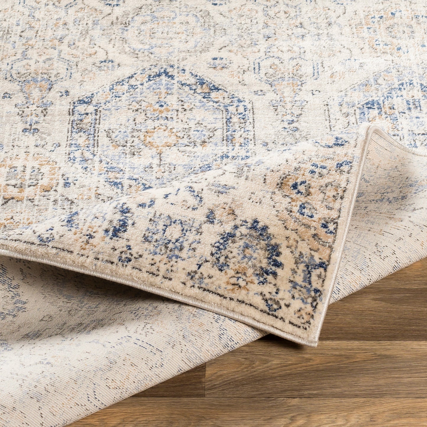 Indigo Machine Woven Rug Livabliss Indigo