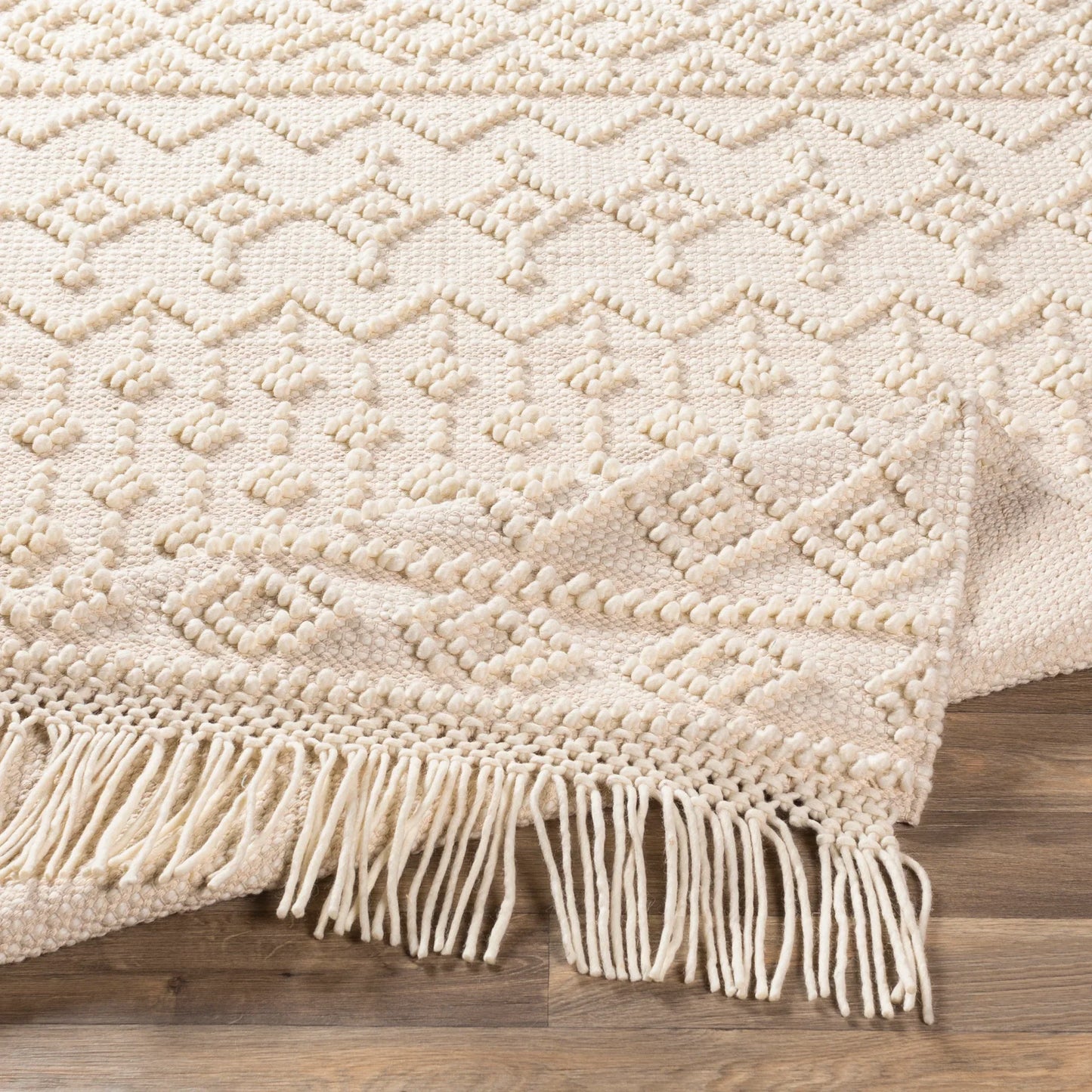 Farmhouse Tassels Handmade Rug Livabliss Farmhouse Tassels