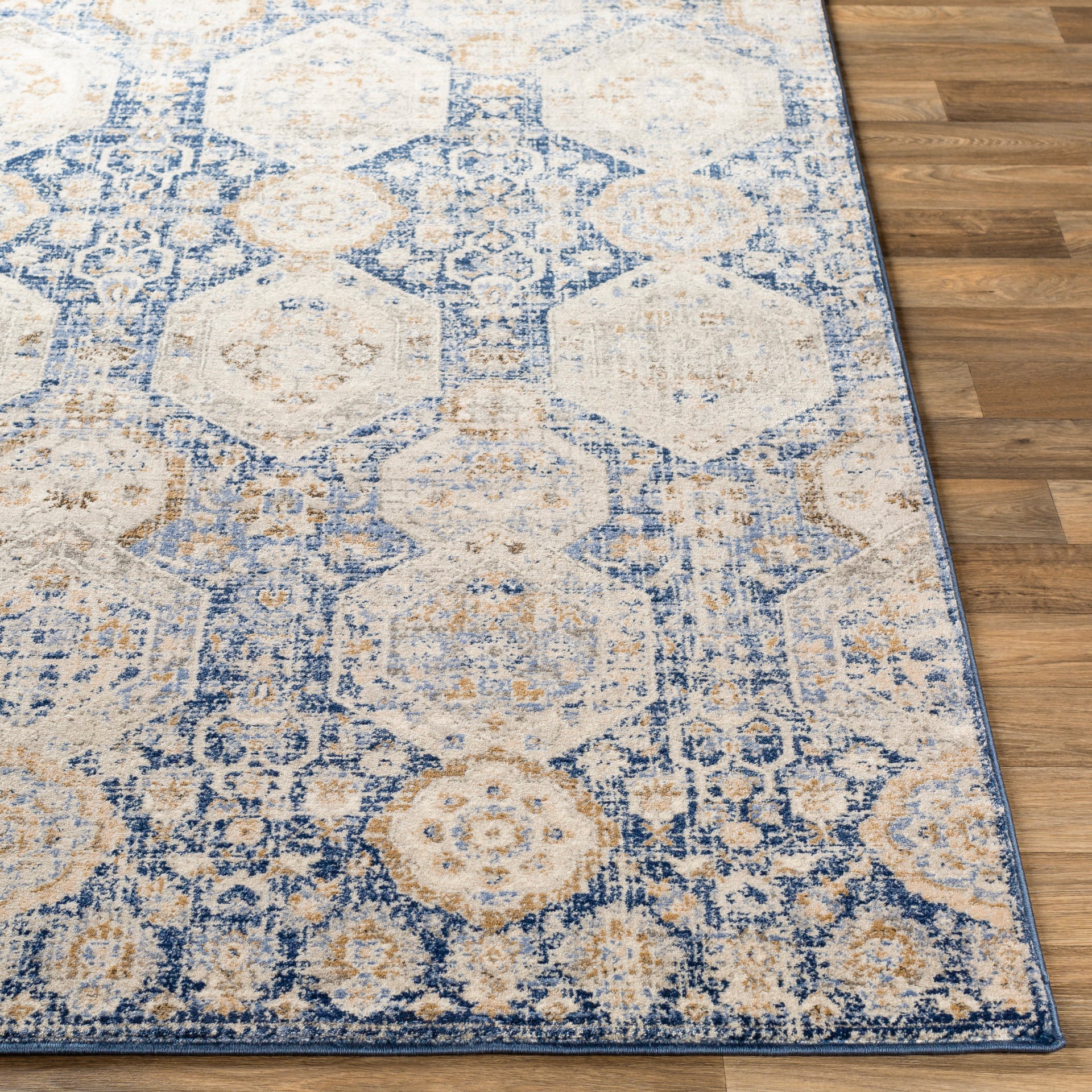 Indigo Machine Woven Rug Livabliss Indigo