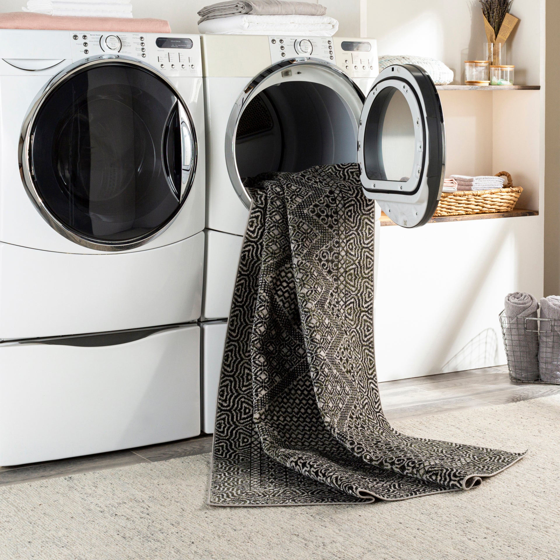 Lavadora Machine Woven Rug Livabliss Lavadora