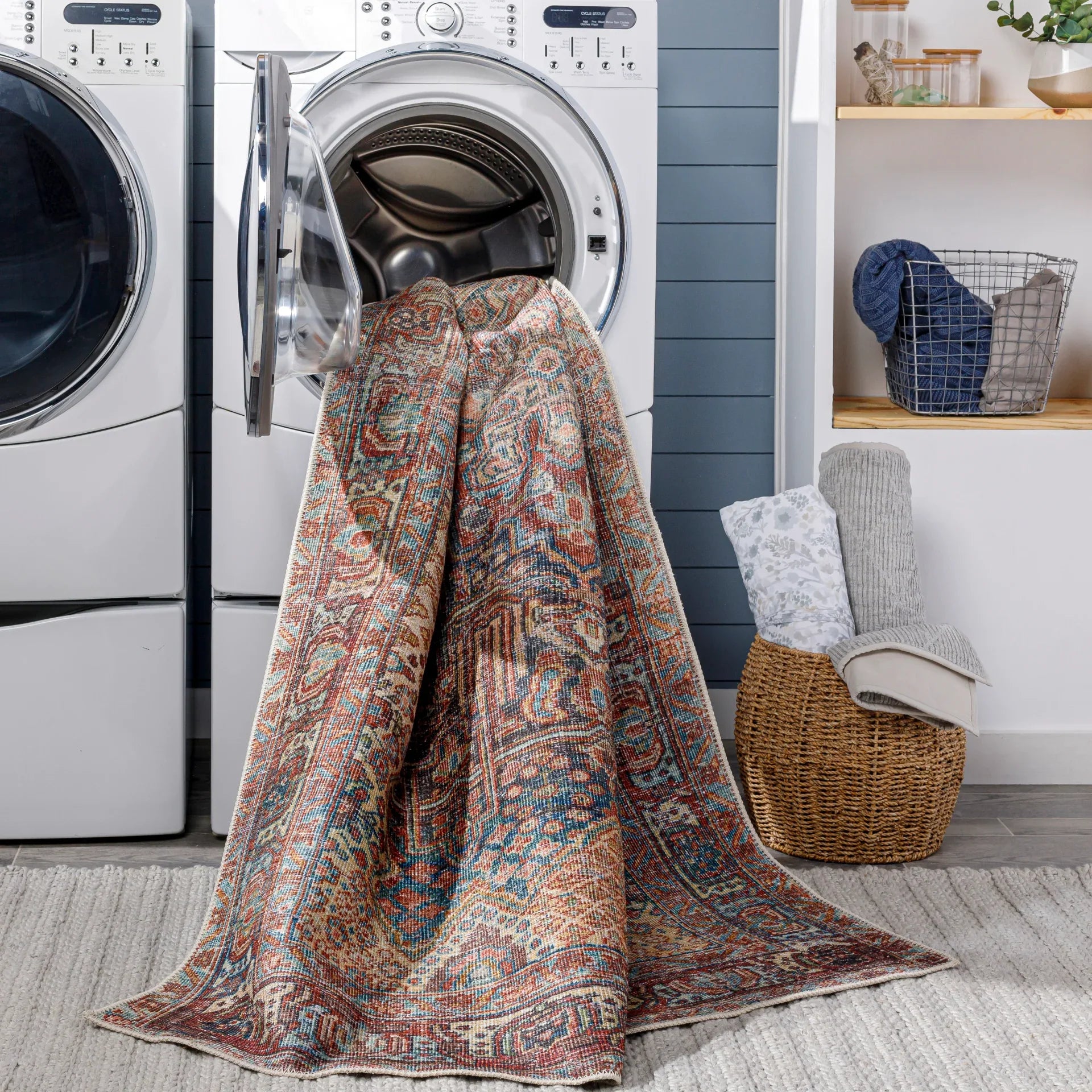 Amelie Machine Woven Rug Livabliss Amelie