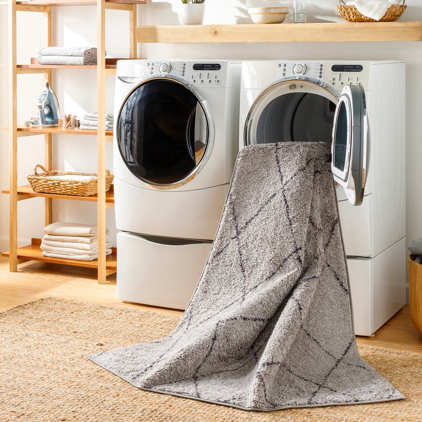 Lykke Machine Woven Rug Livabliss Lykke