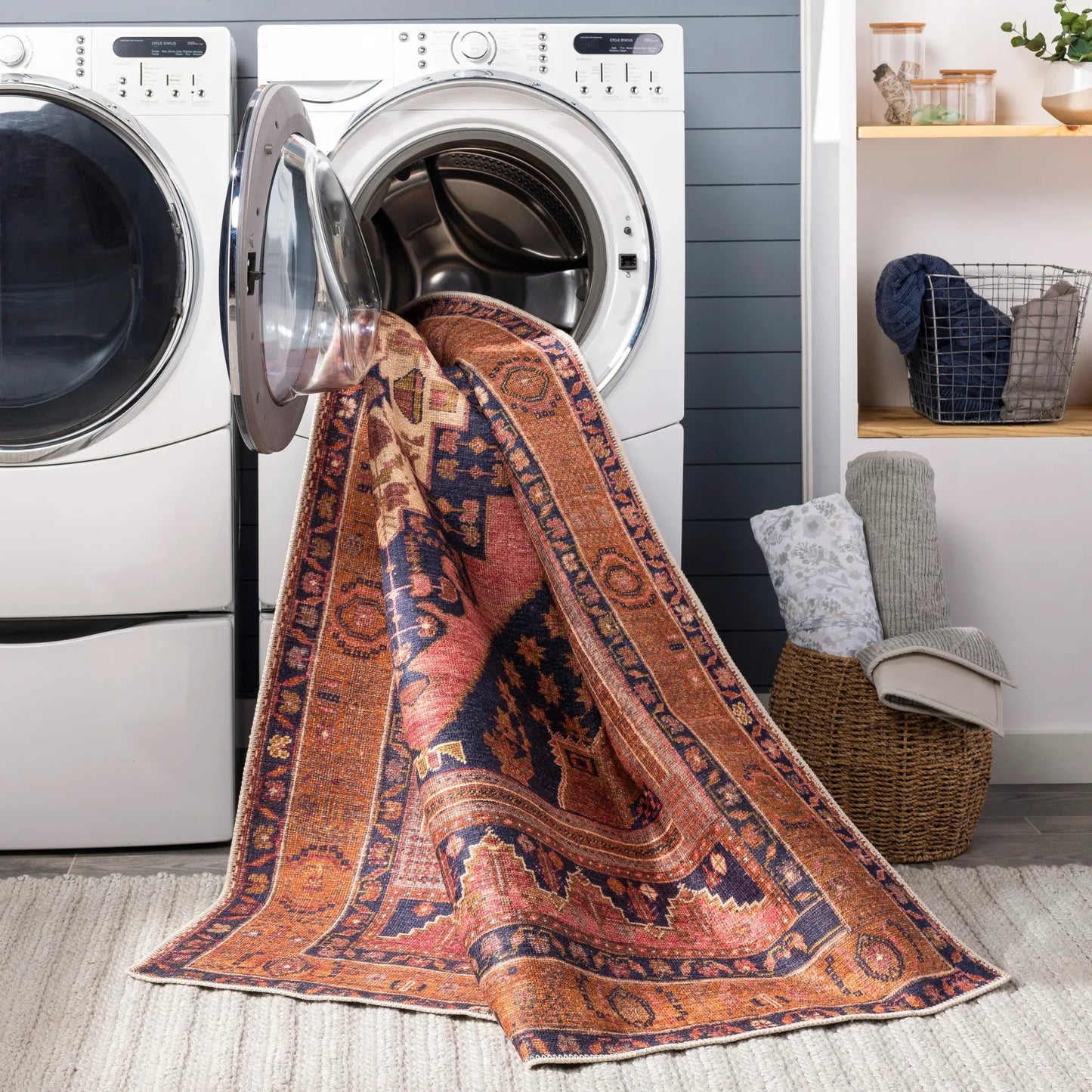 Amelie Machine Woven Rug Livabliss Amelie
