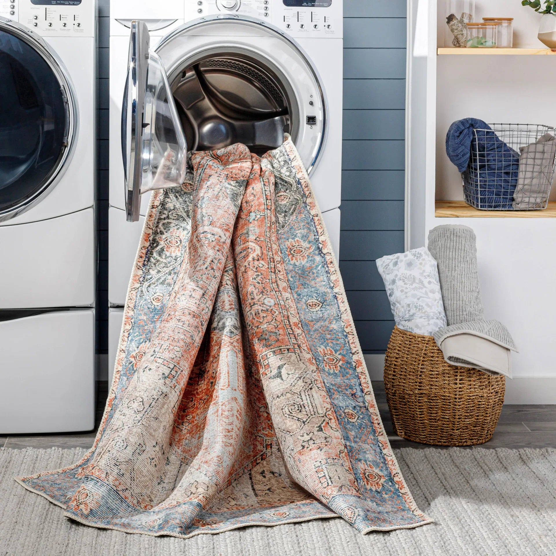 Amelie Machine Woven Rug Livabliss Amelie