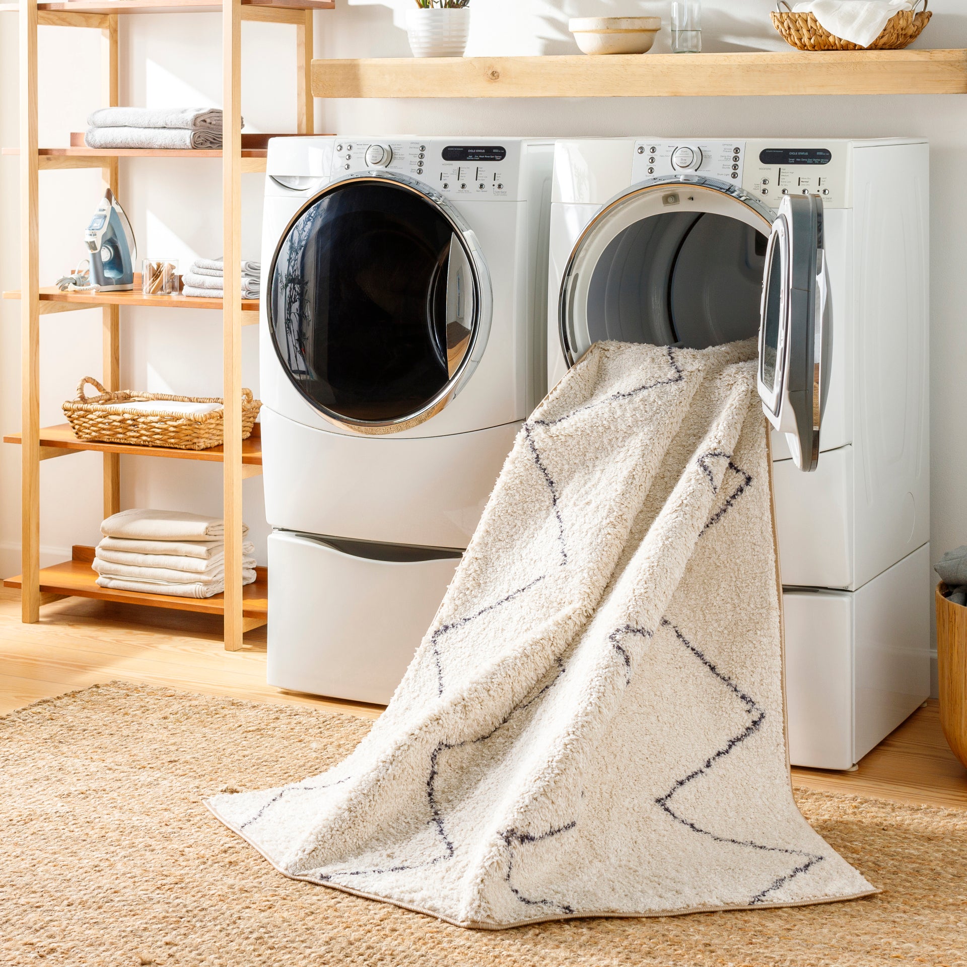 Lykke Machine Woven Rug Livabliss Lykke
