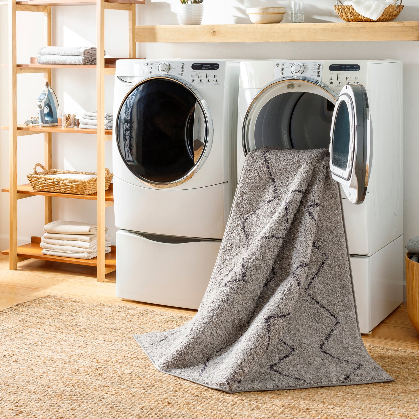 Lykke Machine Woven Rug Livabliss Lykke