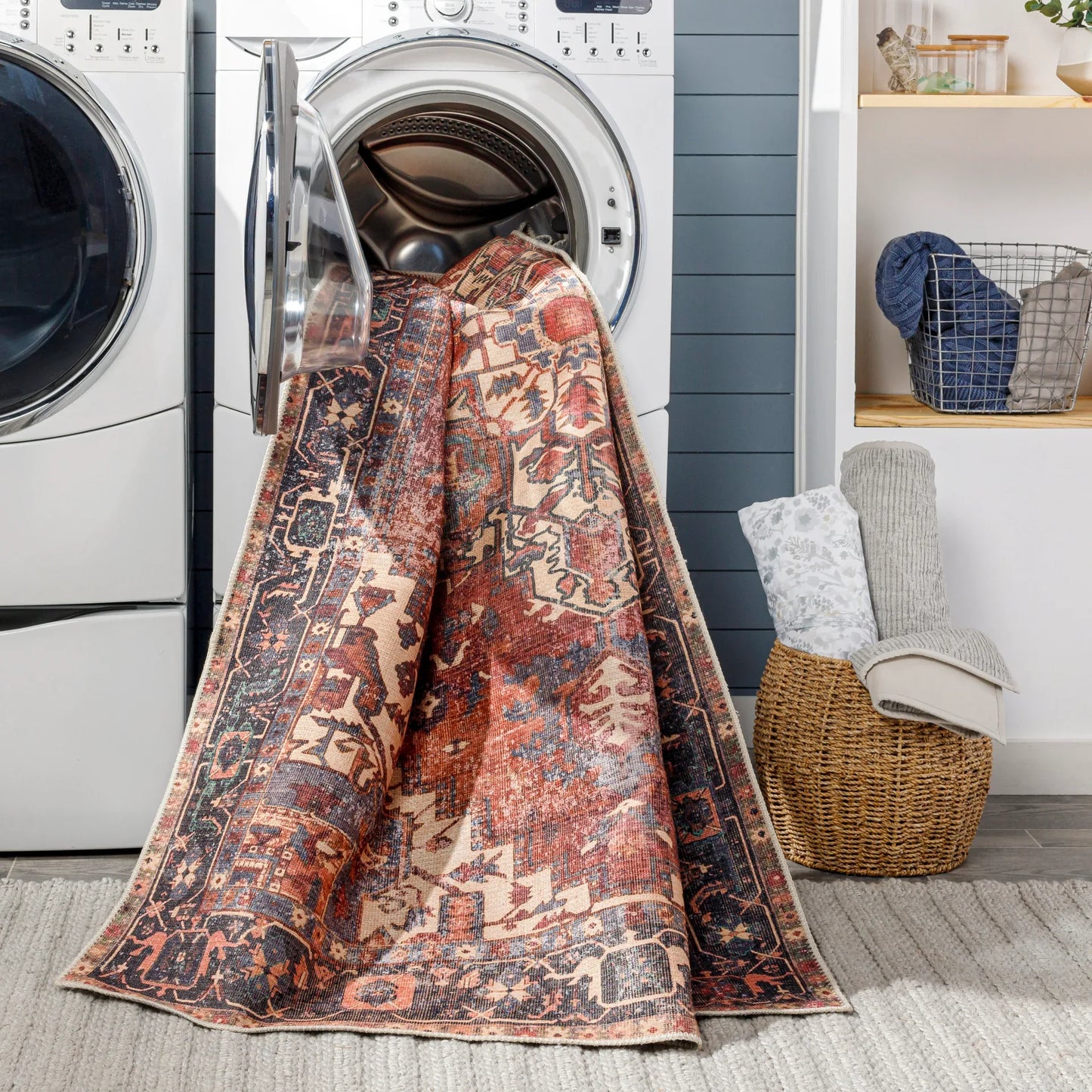 Amelie Machine Woven Rug Livabliss Amelie